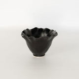 Scalloped Petal Vase Votive | Matte Black - Shop Adele Catherine 