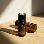 Charisma Candles rose fragrance oil bottle with elegant packaging, showcasing the floral scent and rich amber color.