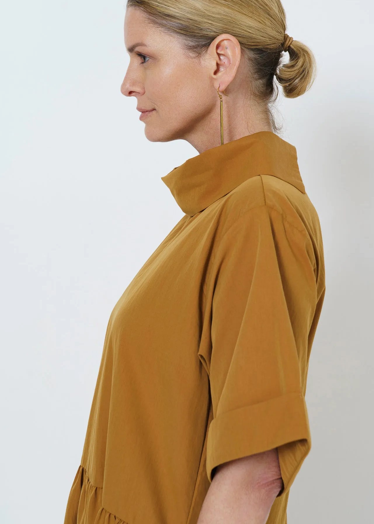 Maud Dress | Mustard - Shop Adele Catherine 