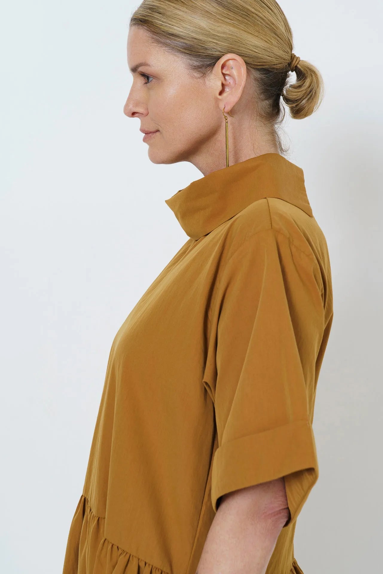 Maud Dress | Mustard - Shop Adele Catherine 