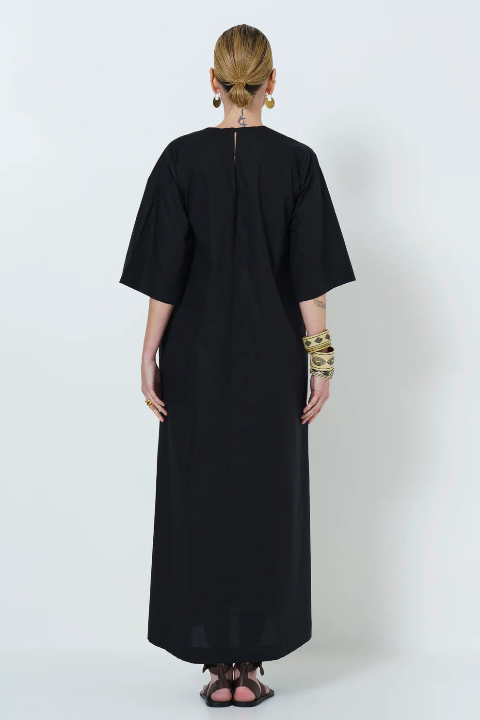 Rene Trapeze Dress | Black - Shop Adele Catherine 