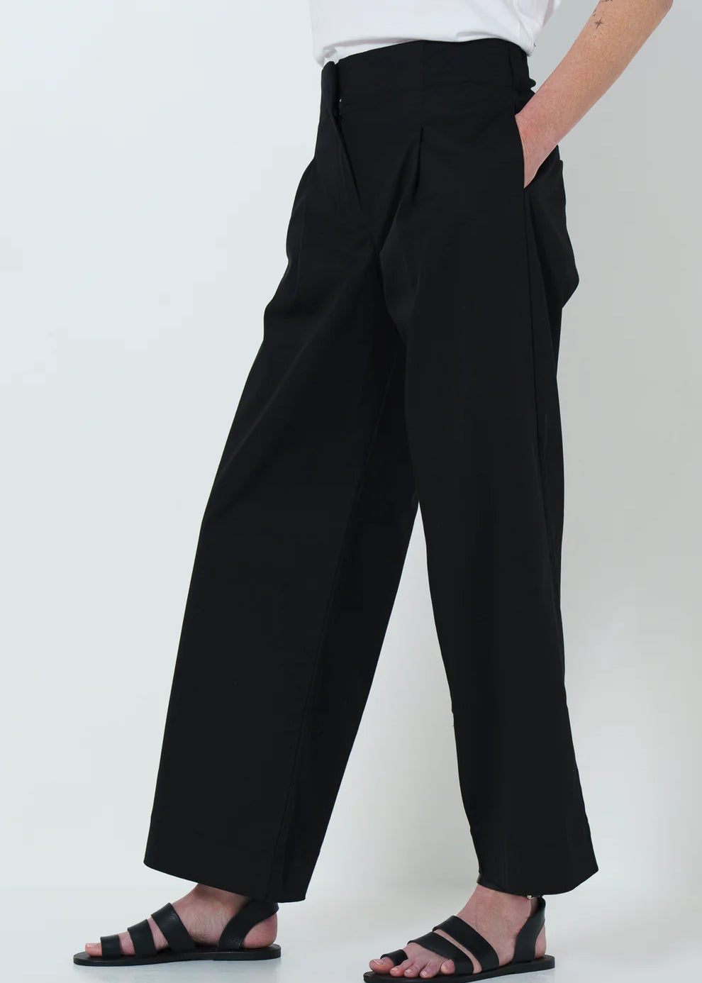 Firo Wide Leg Pants | Black - Shop Adele Catherine 