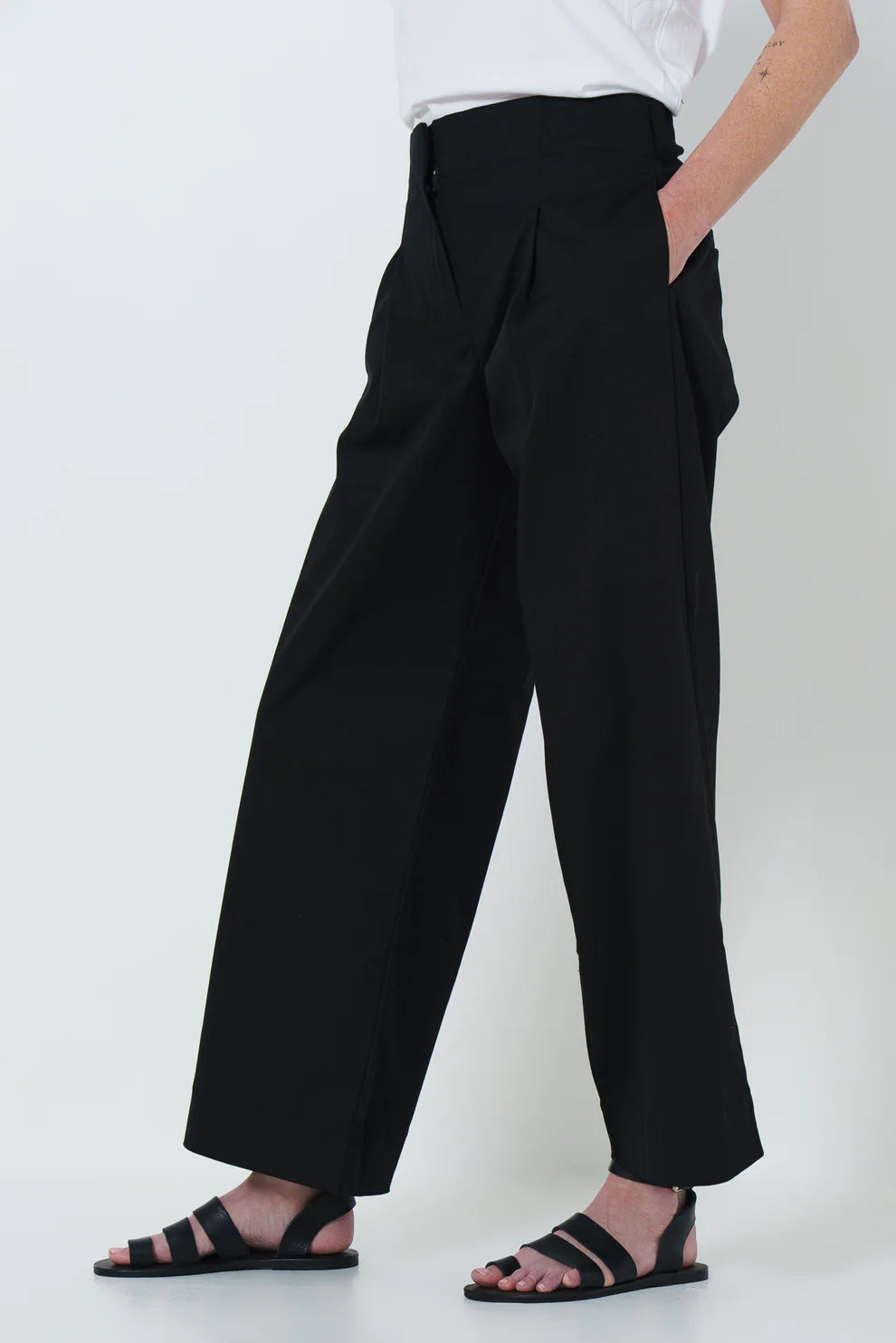 Firo Wide Leg Pants | Black - Shop Adele Catherine 