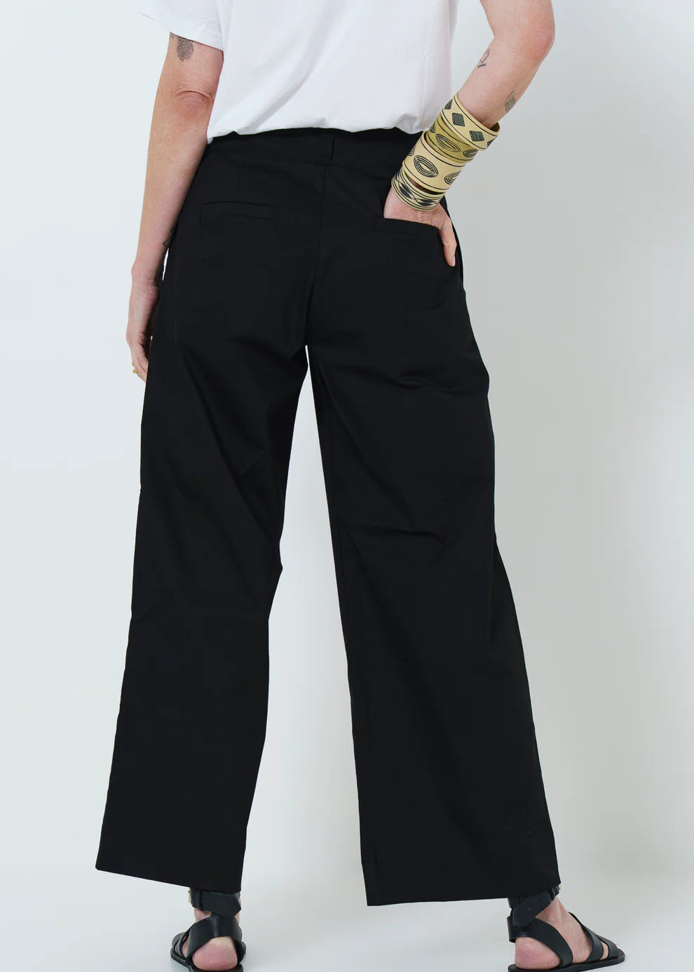Firo Wide Leg Pants | Black - Shop Adele Catherine 