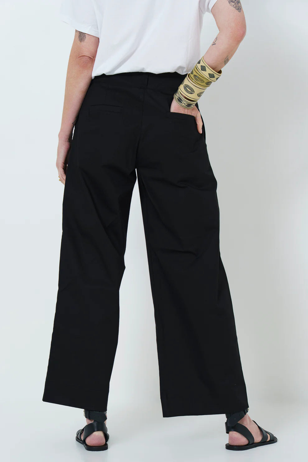 Firo Wide Leg Pants | Black - Shop Adele Catherine 