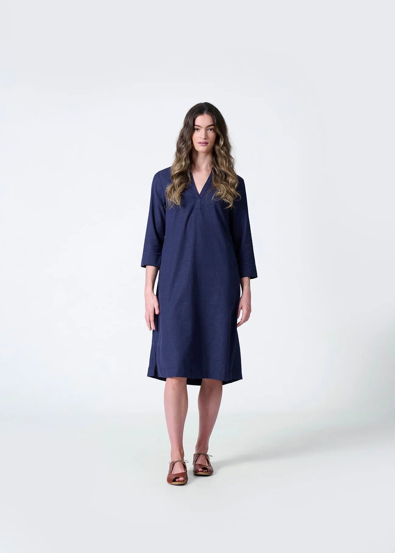 Dale Dress | Navy - Shop Adele Catherine 