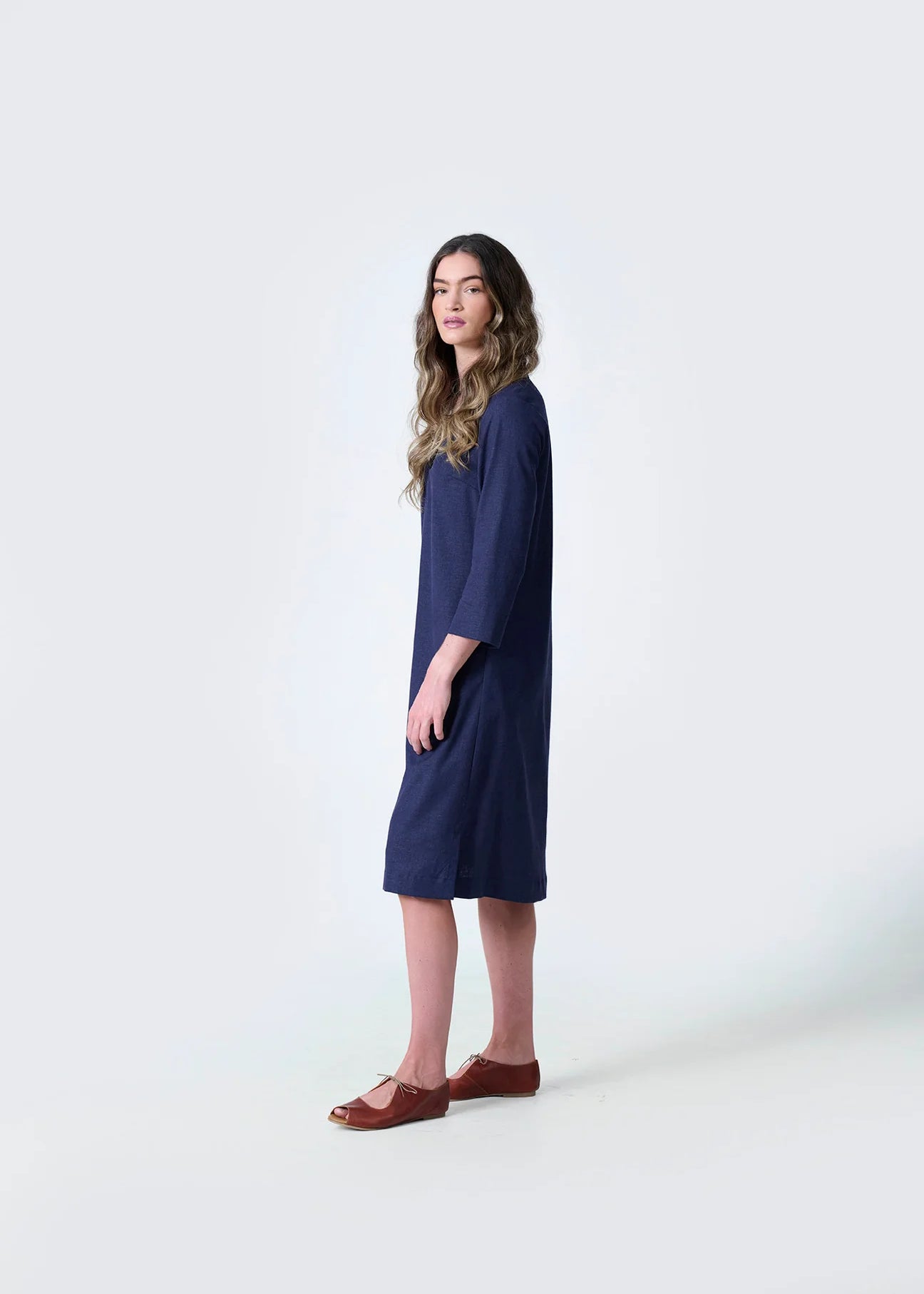 Dale Dress | Navy - Shop Adele Catherine 