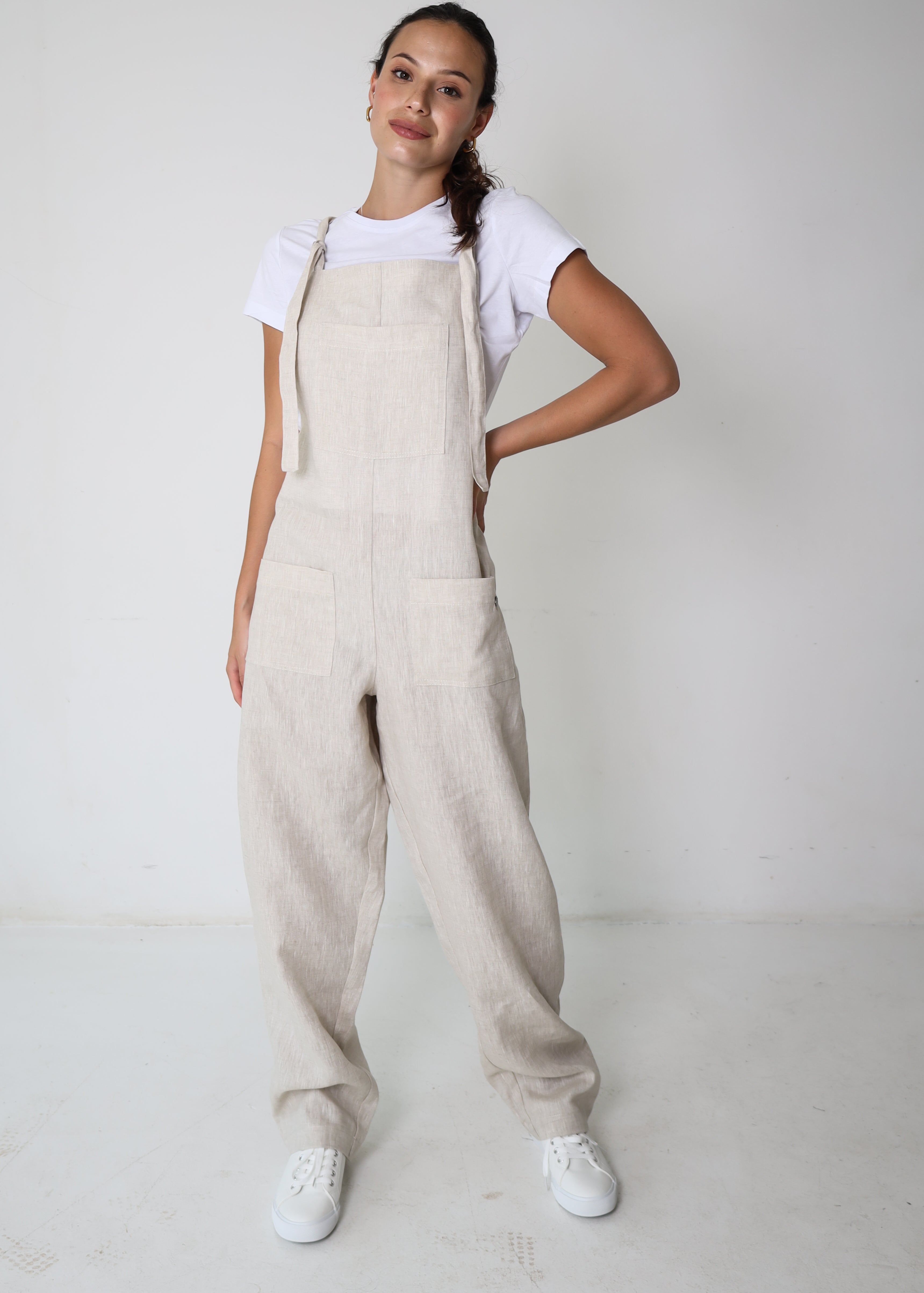 Nix Dungaree Long | Natural