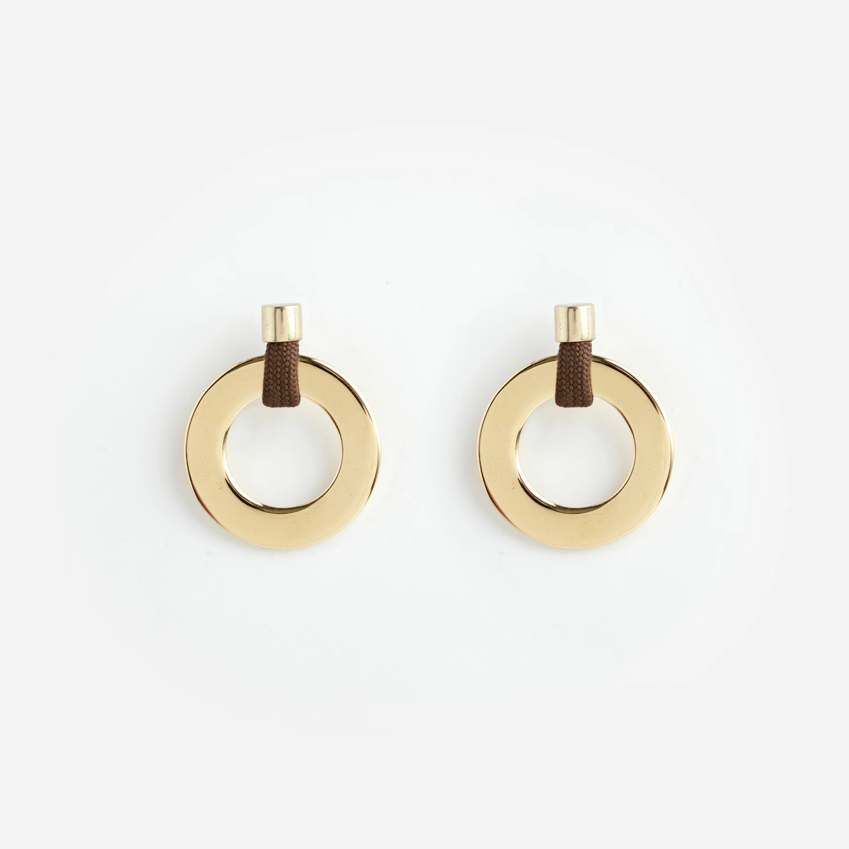 Noor Grande Earrings | Brown