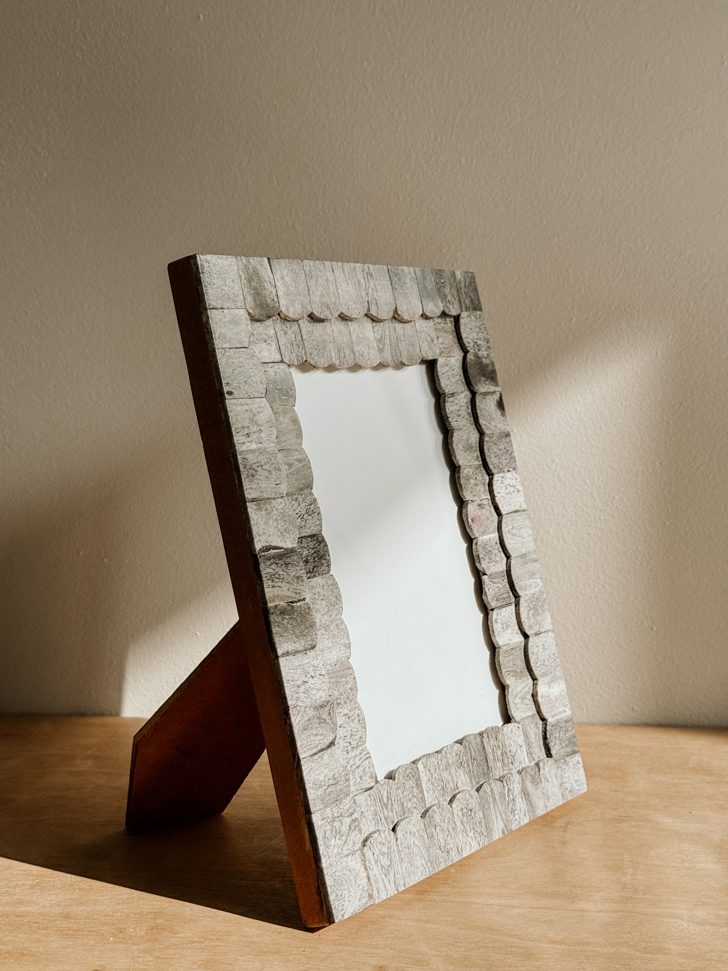 Scalloped Frame | Grey - Shop Adele Catherine 