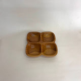 Bowl 4 Div | Wooden Natural - Shop Adele Catherine 