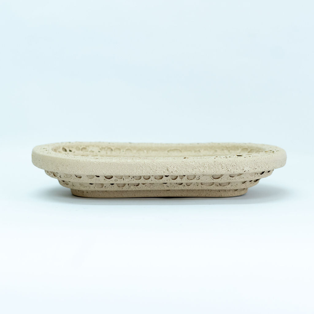 Bowl With Ridges | Cement - Shop Adele Catherine 