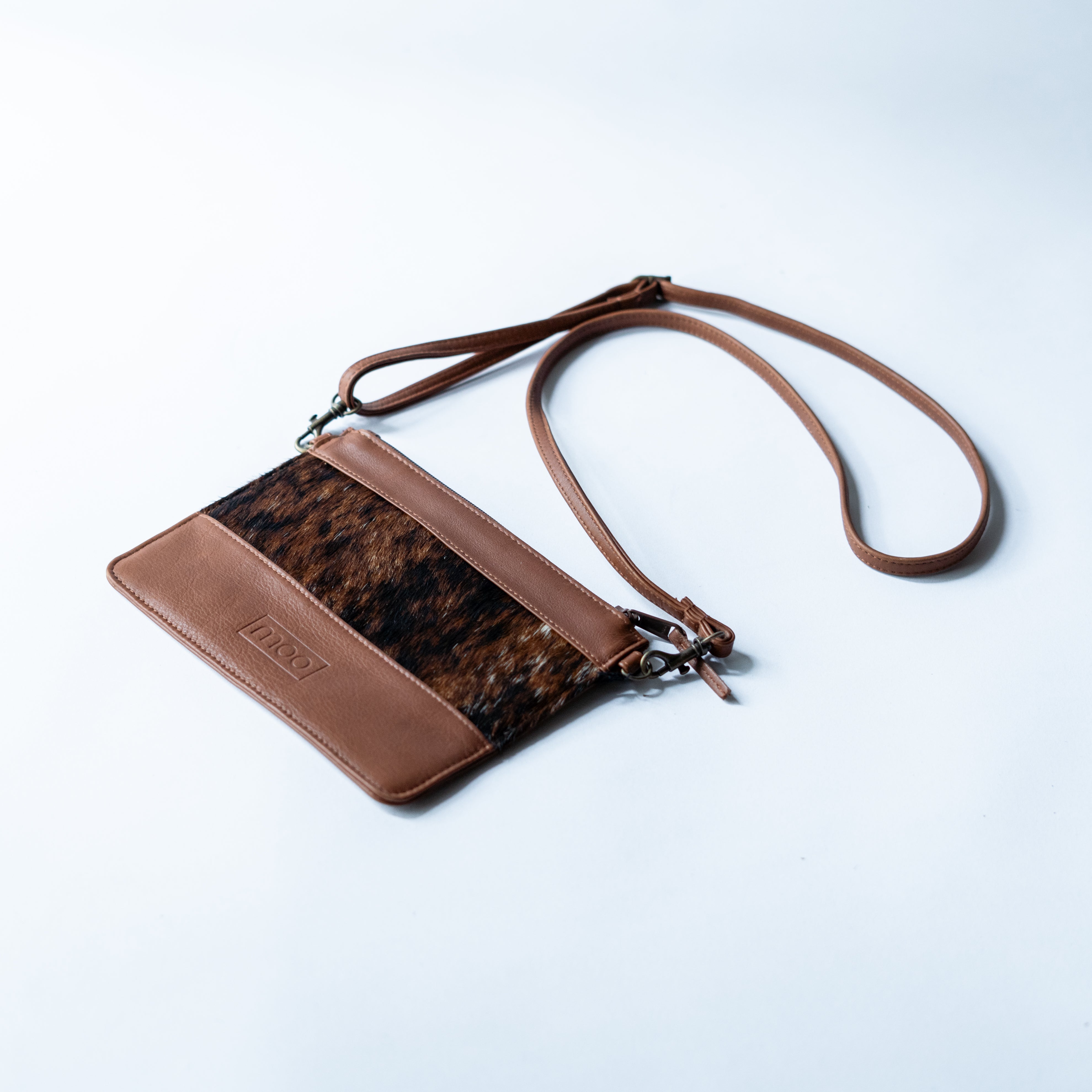 Molly Clutch Bag | Brown and Black - Shop Adele Catherine 