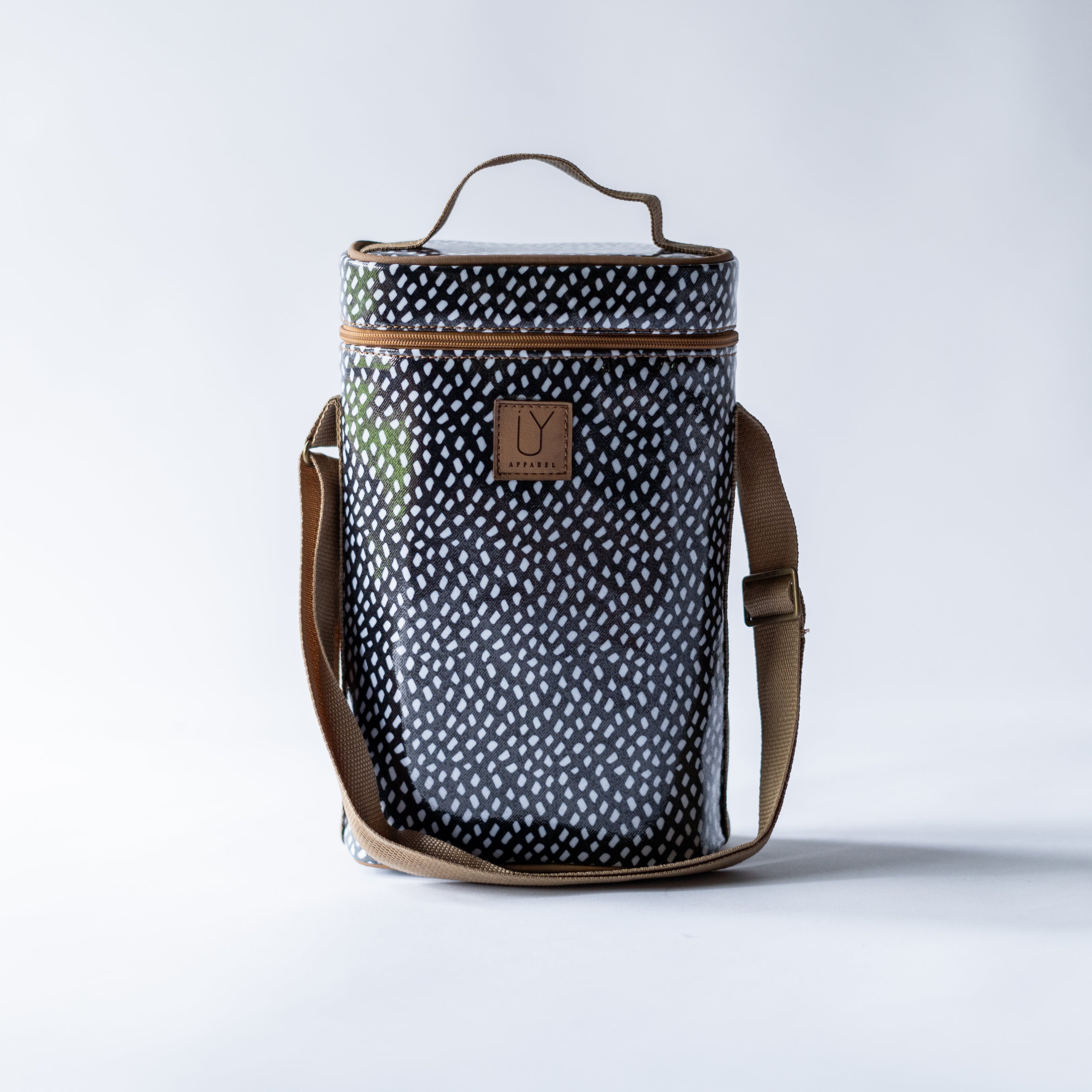 Spotted Wine Cooler | White on Black - Shop Adele Catherine 
