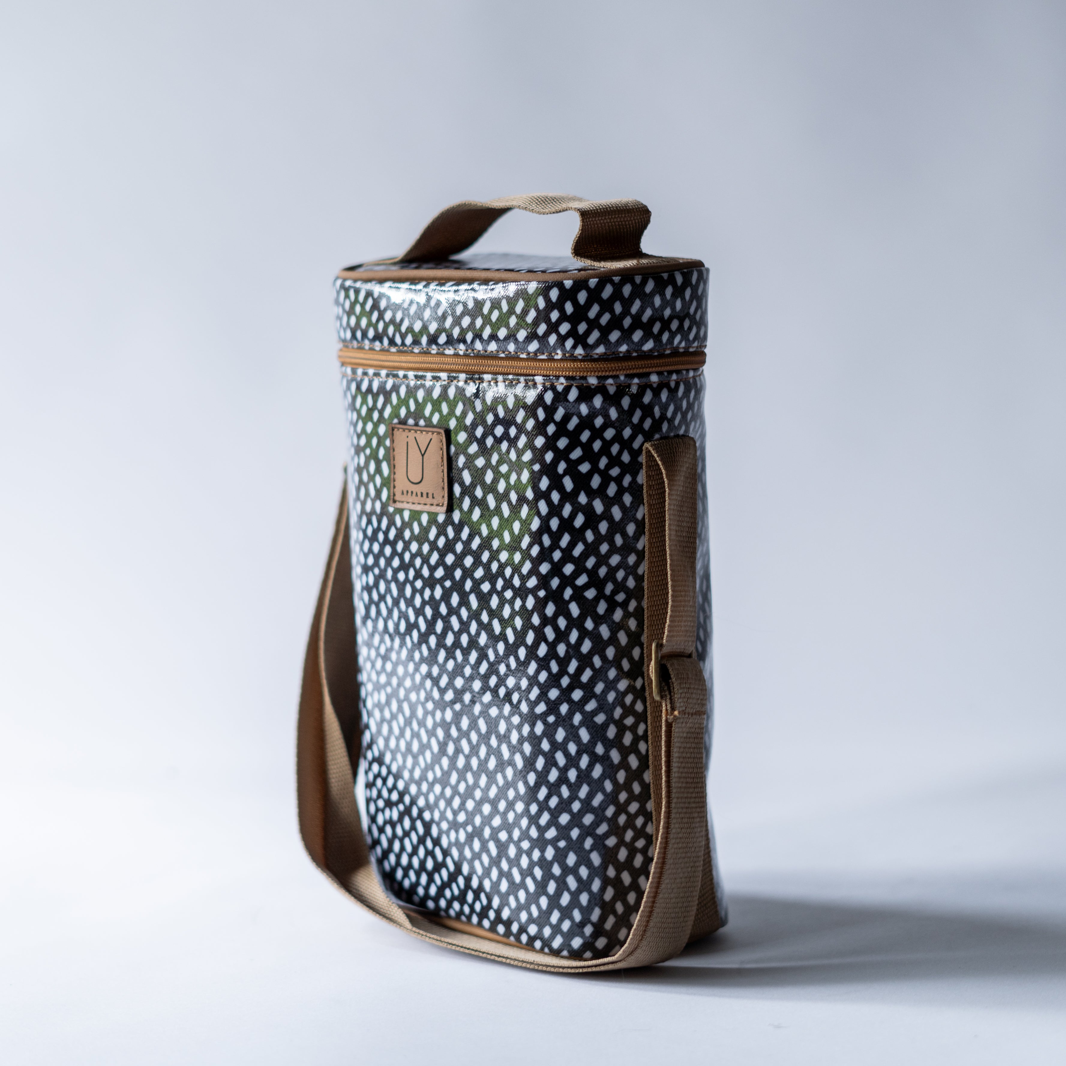Spotted Wine Cooler | White on Black - Shop Adele Catherine 