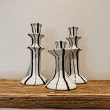 Candle Holder Small | Black & White Glaze - Shop Adele Catherine 