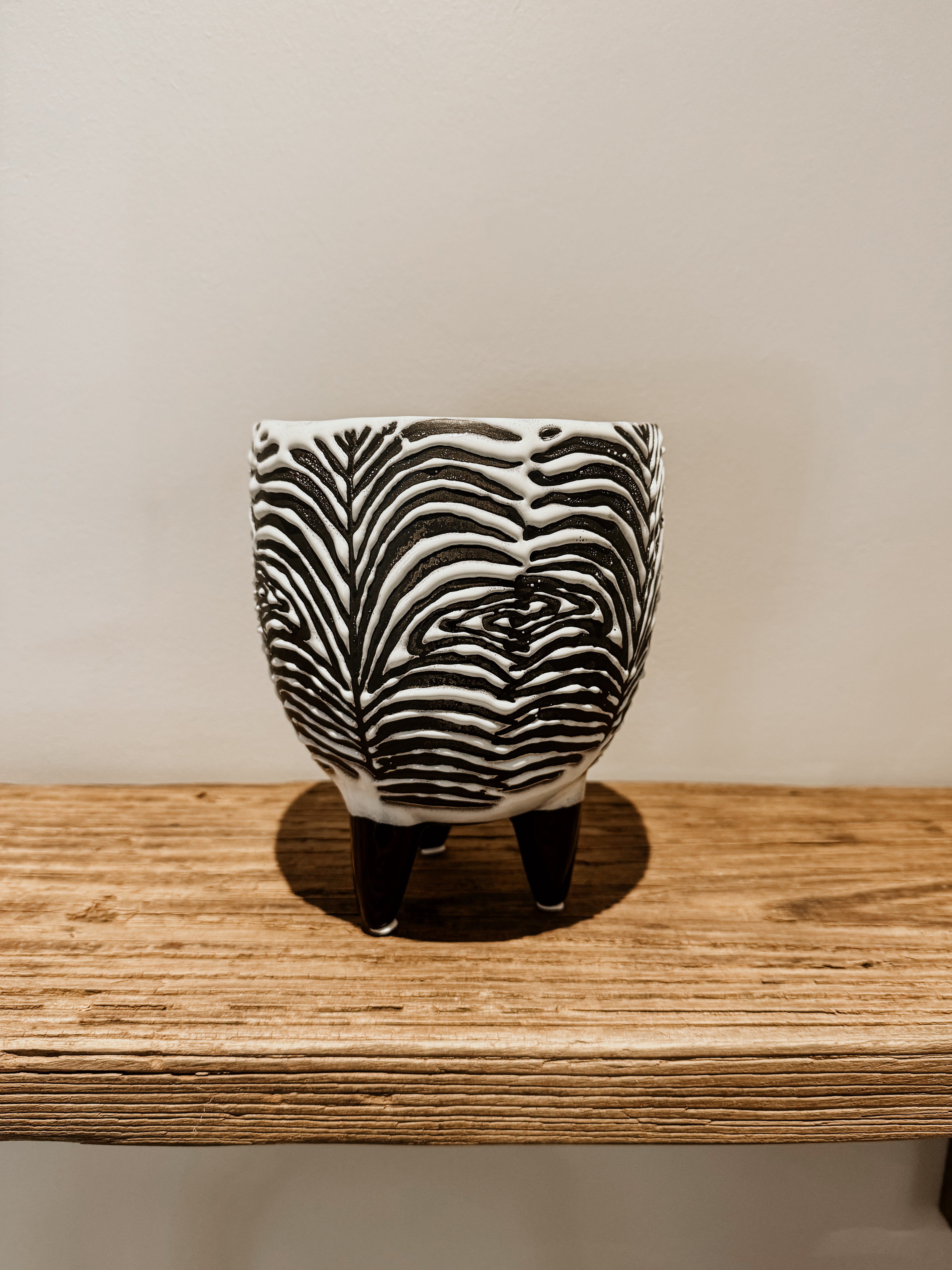 Ceramic Zebra Footed - Shop Adele Catherine 