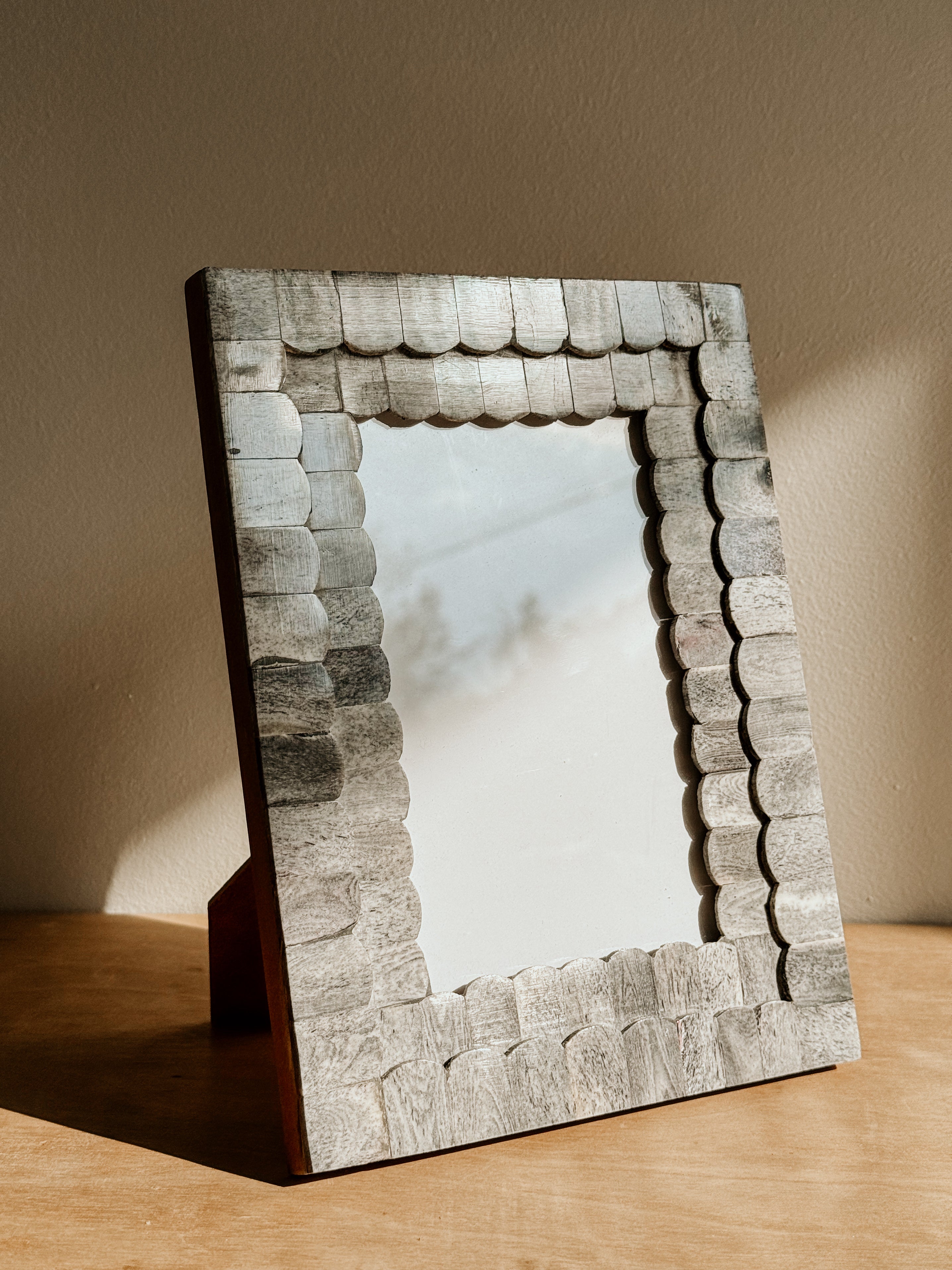 Scalloped Frame | Grey - Shop Adele Catherine 
