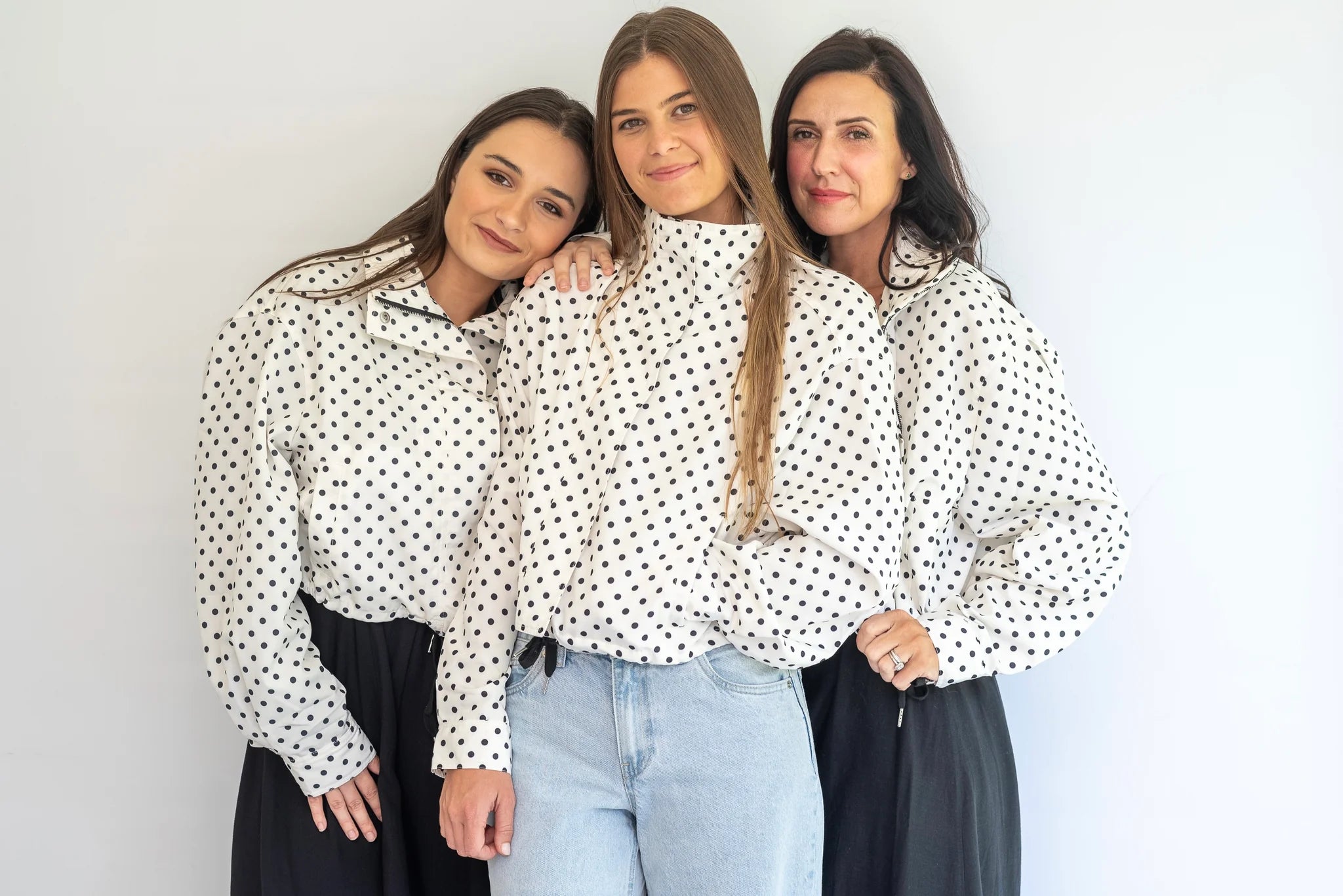 Coco & Salt Ella Jacket in Polka pattern, stylish women's consignment jacket with vibrant polka dot design and classic fit.