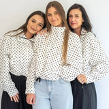 Coco & Salt Ella Jacket in Polka pattern, stylish women's consignment jacket with vibrant polka dot design and classic fit.