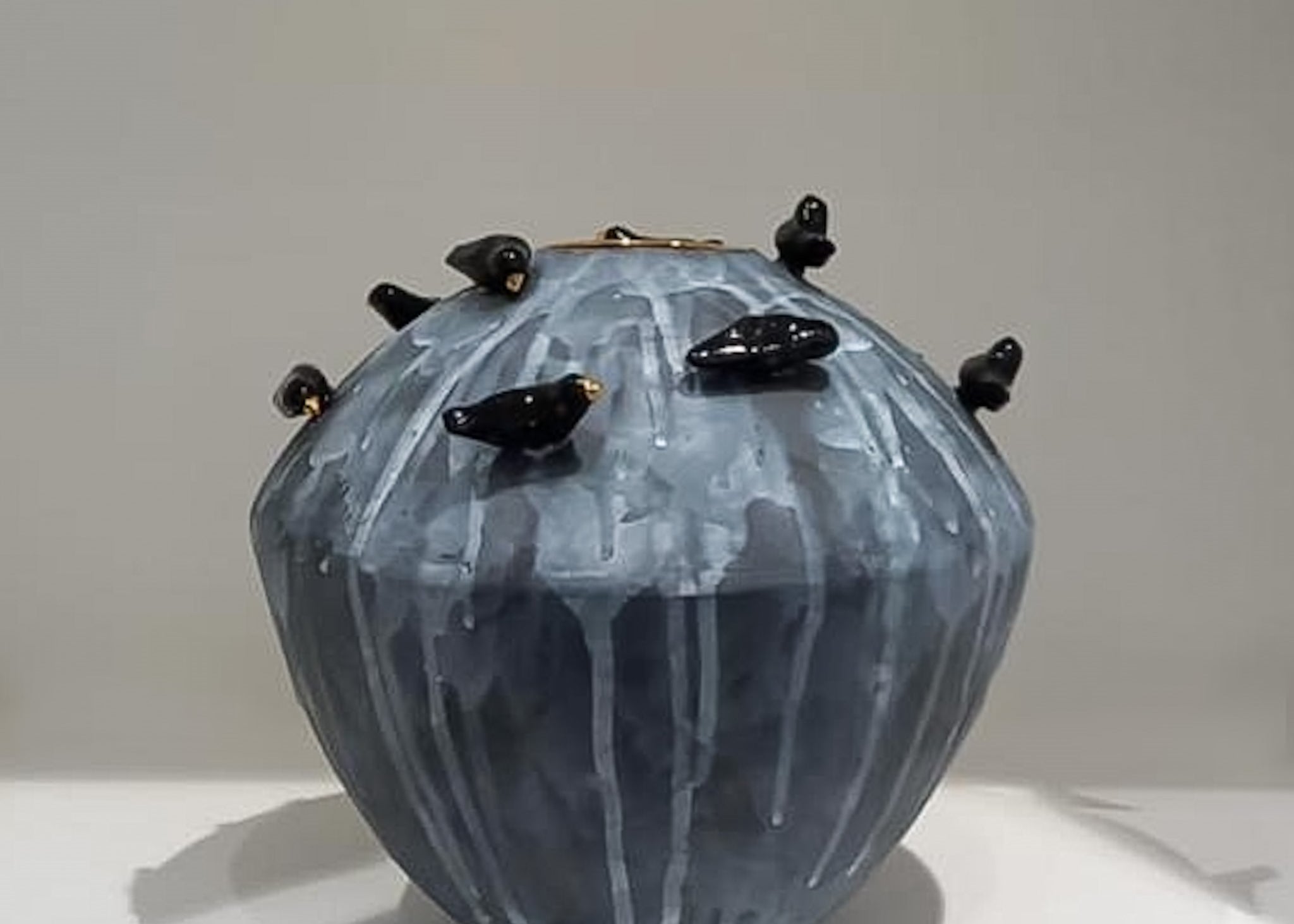 Ceramic Vase With Birds - Shop Adele Catherine 