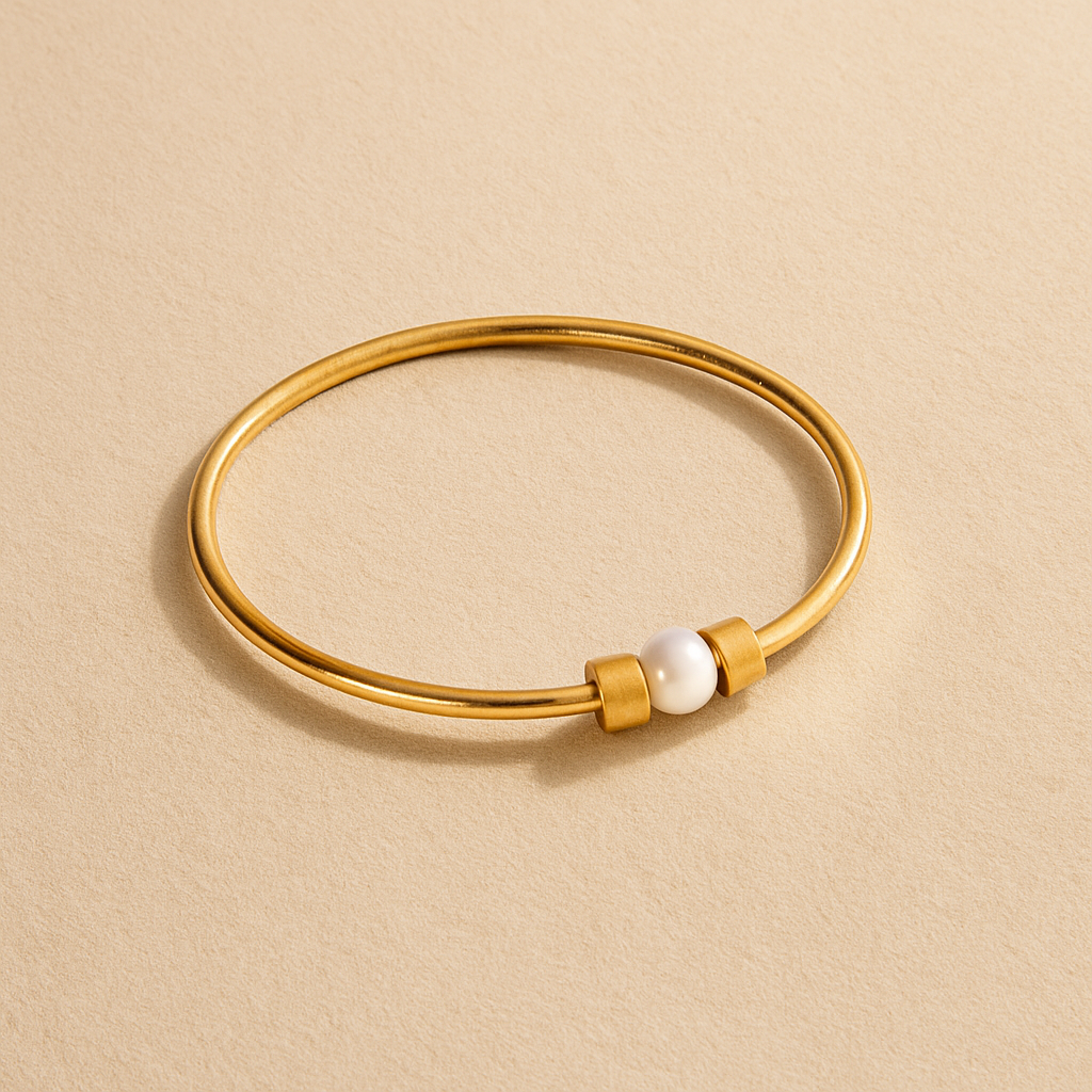 Moonbeam Bangle | Brass - Shop Adele Catherine 