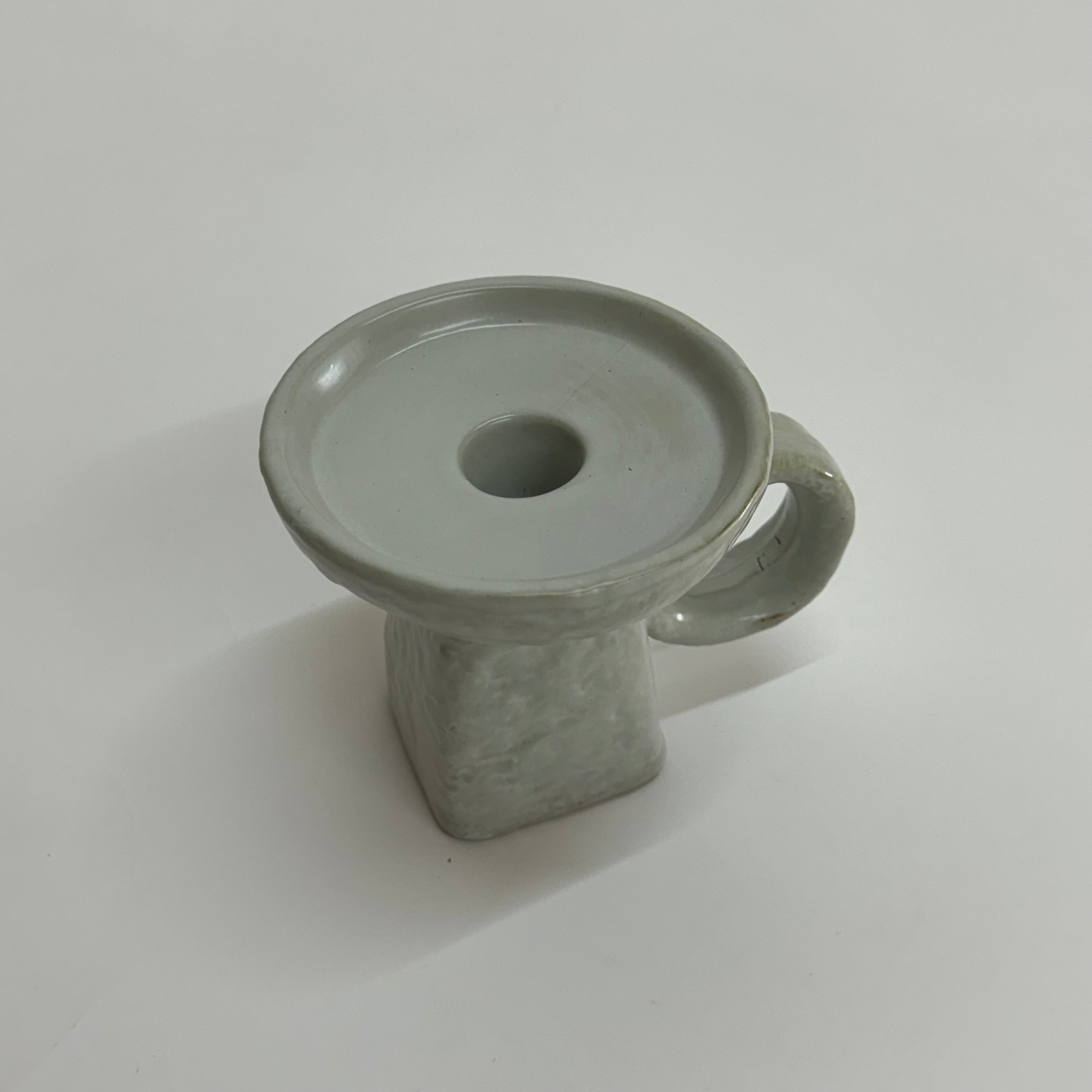 Candle Stick | White Glaze