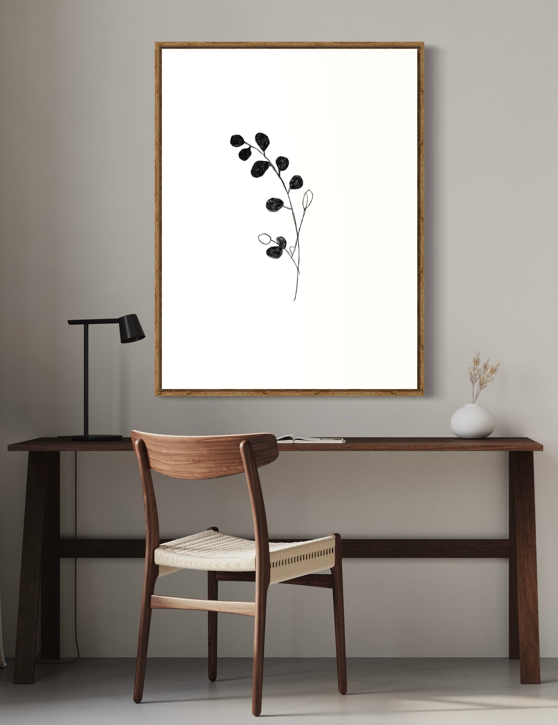Imagine Botanical Stem | Black & White