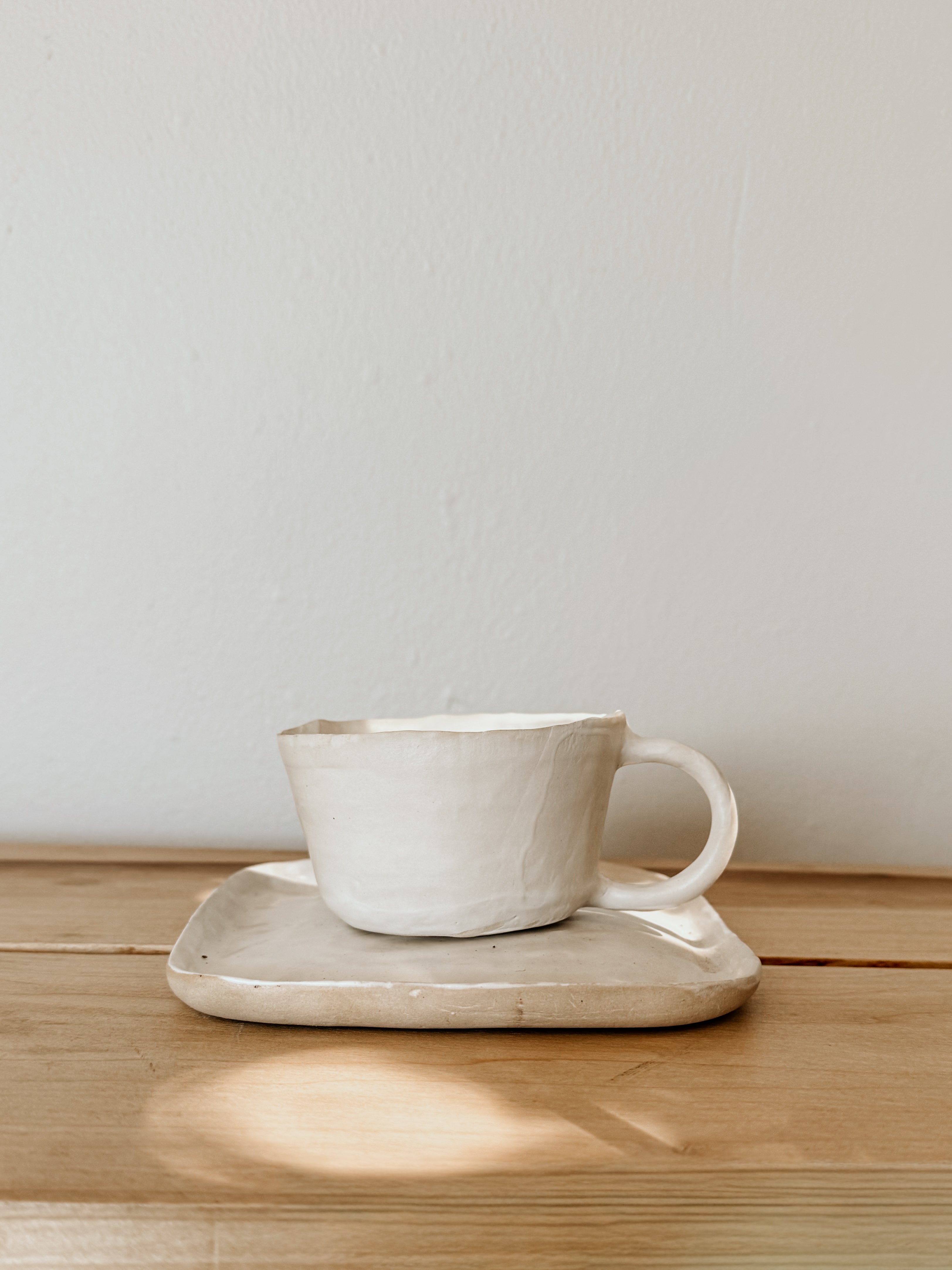 Skinny Handle Mug | White - Shop Adele Catherine 