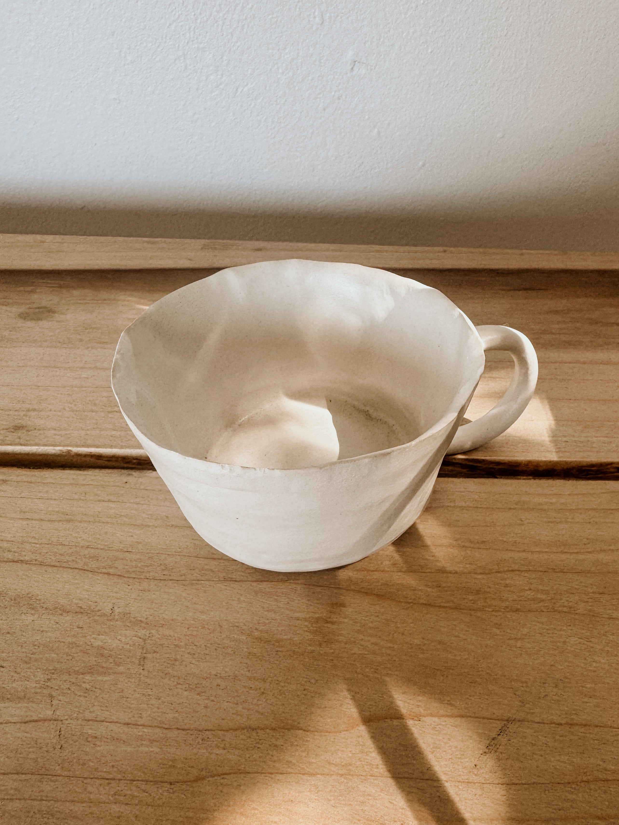 Skinny Handle Mug | White - Shop Adele Catherine 