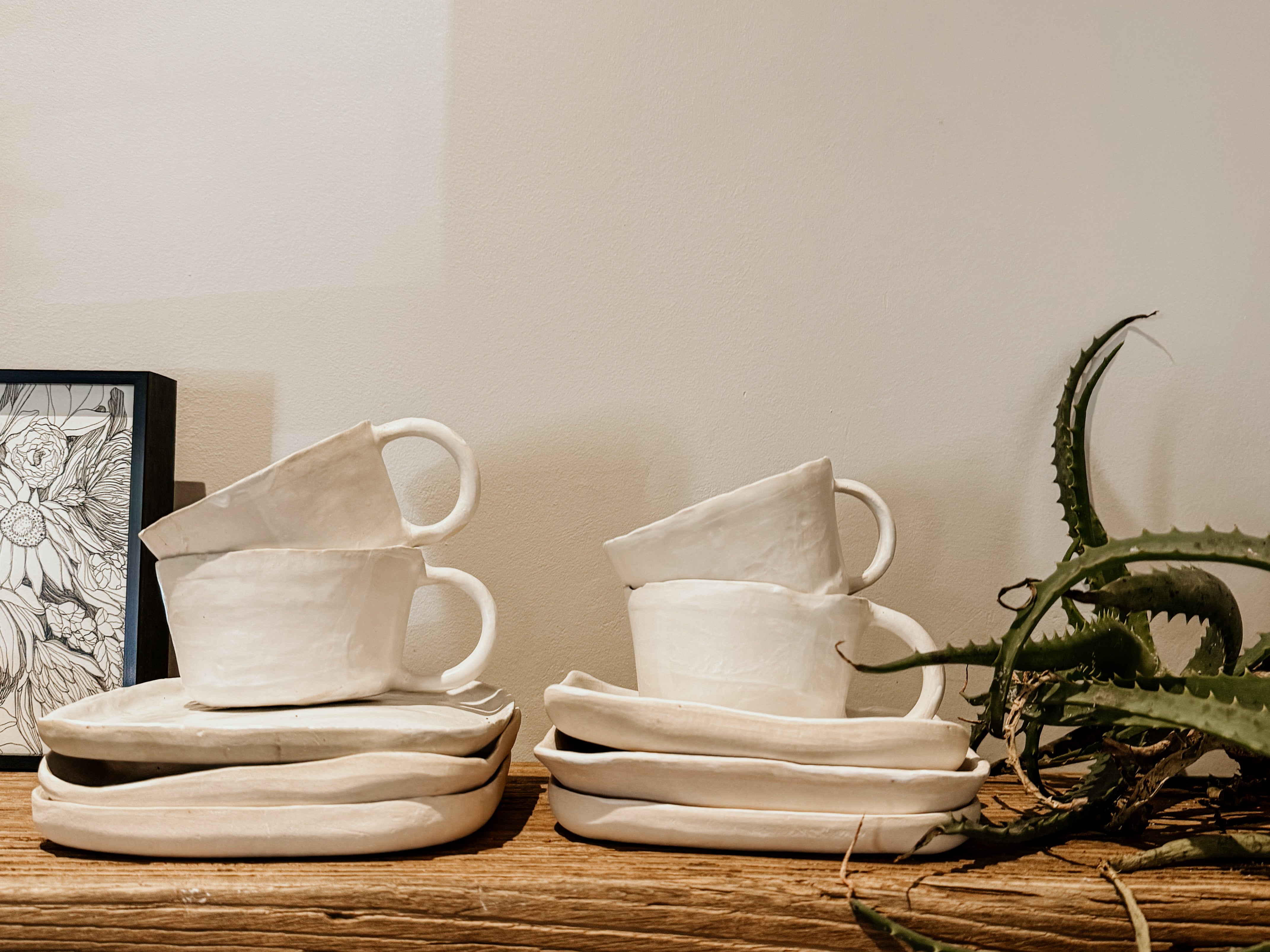 Skinny Handle Mug | White - Shop Adele Catherine 