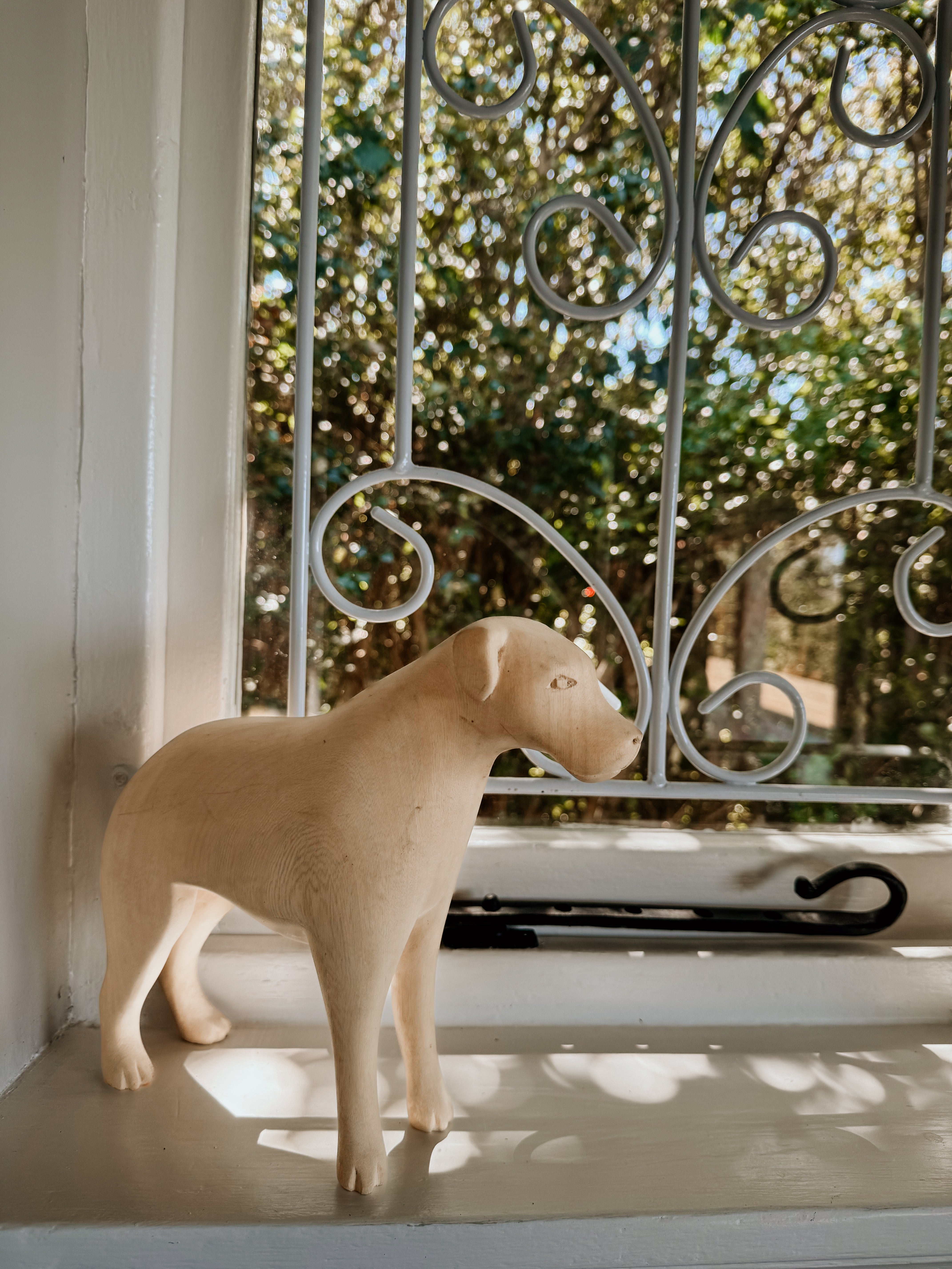 Hand Carved Dog | Natural - Shop Adele Catherine 