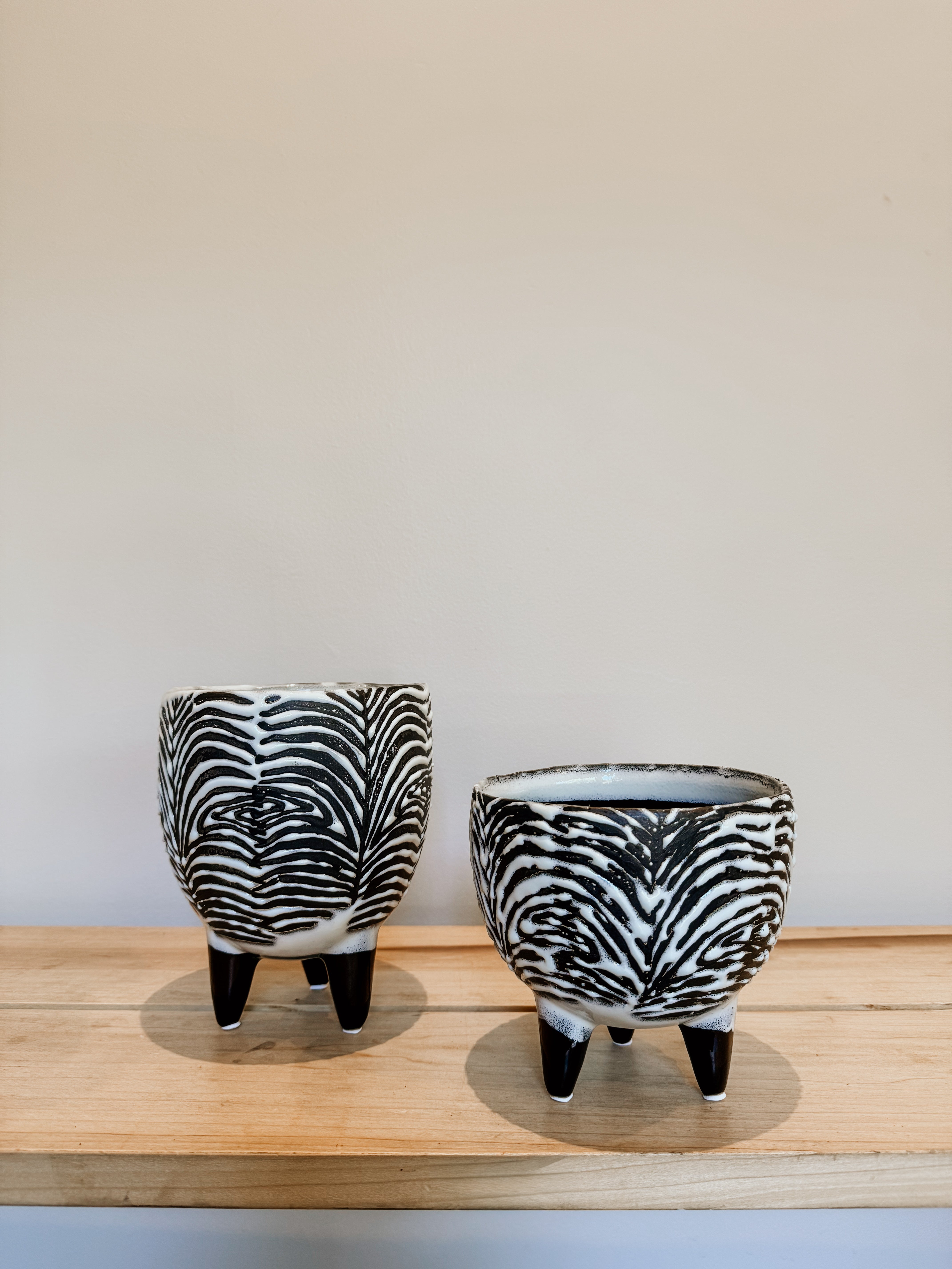 Ceramic Zebra Footed - Shop Adele Catherine 