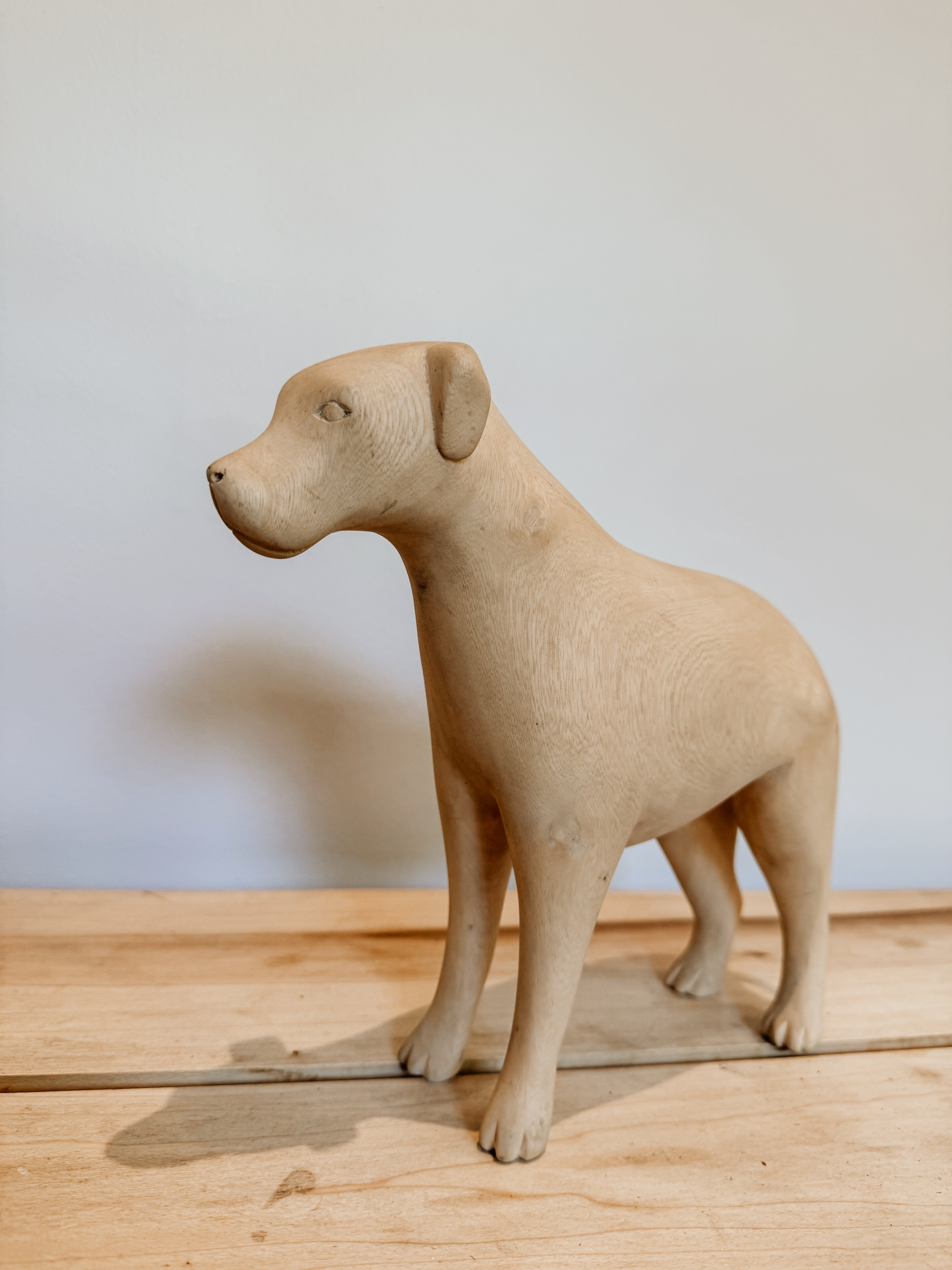 Hand Carved Dog | Natural - Shop Adele Catherine 
