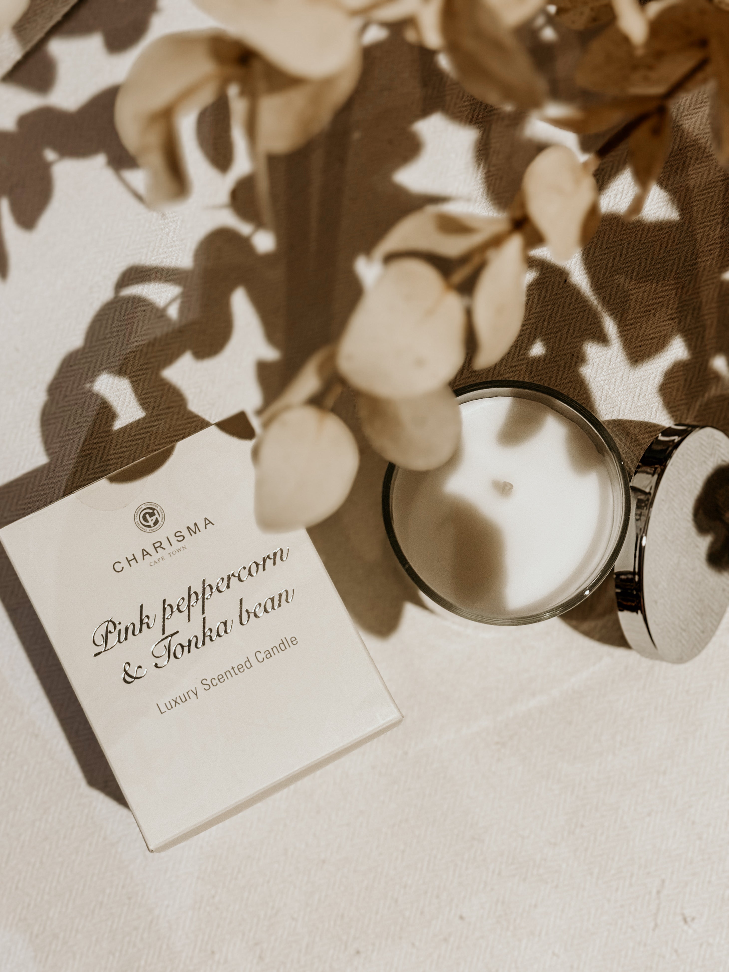 Boxed Candle Pink Peppercorn & Tonka Bean - Shop Adele Catherine 