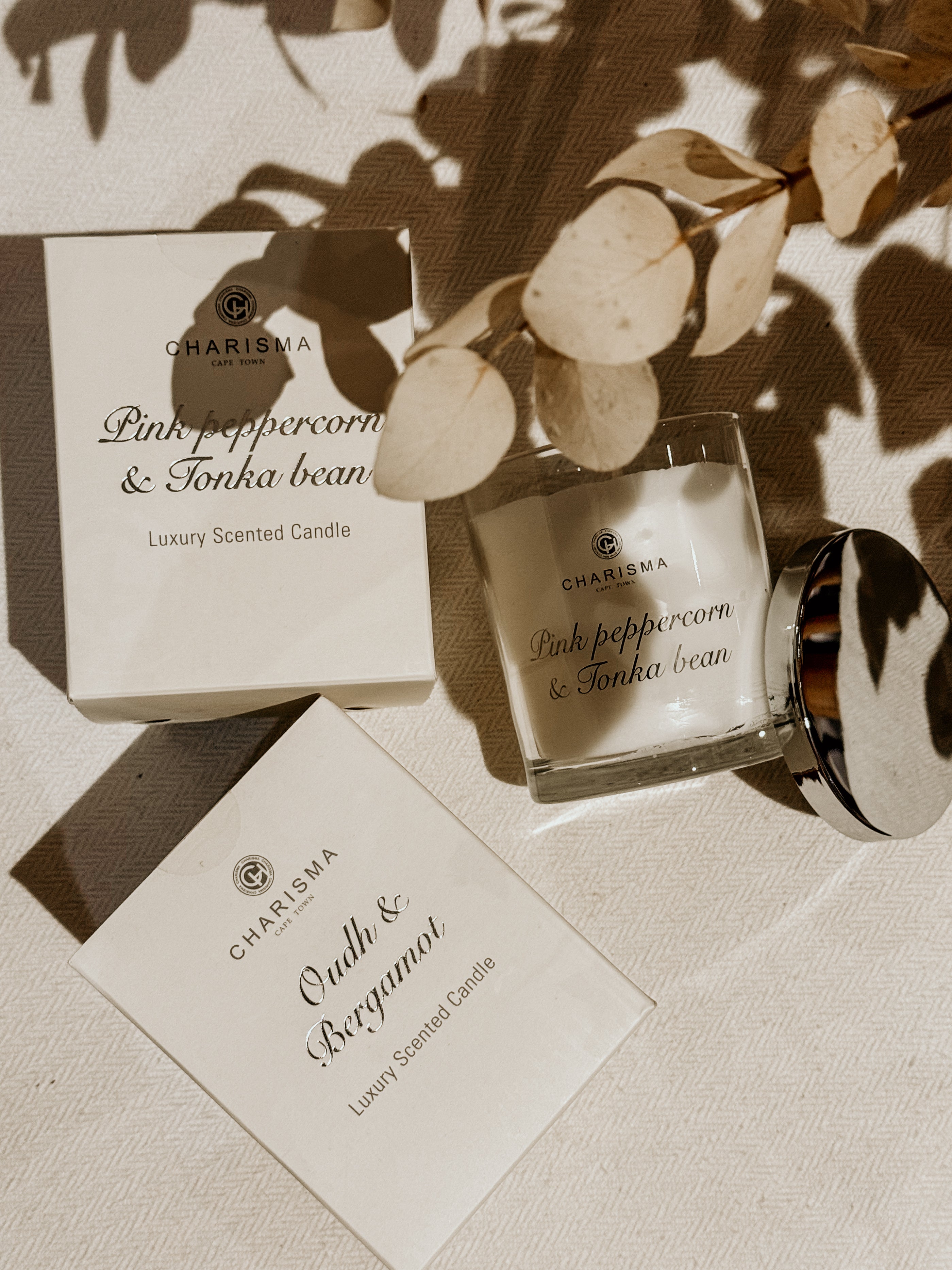 Boxed Candle Pink Peppercorn & Tonka Bean - Shop Adele Catherine 