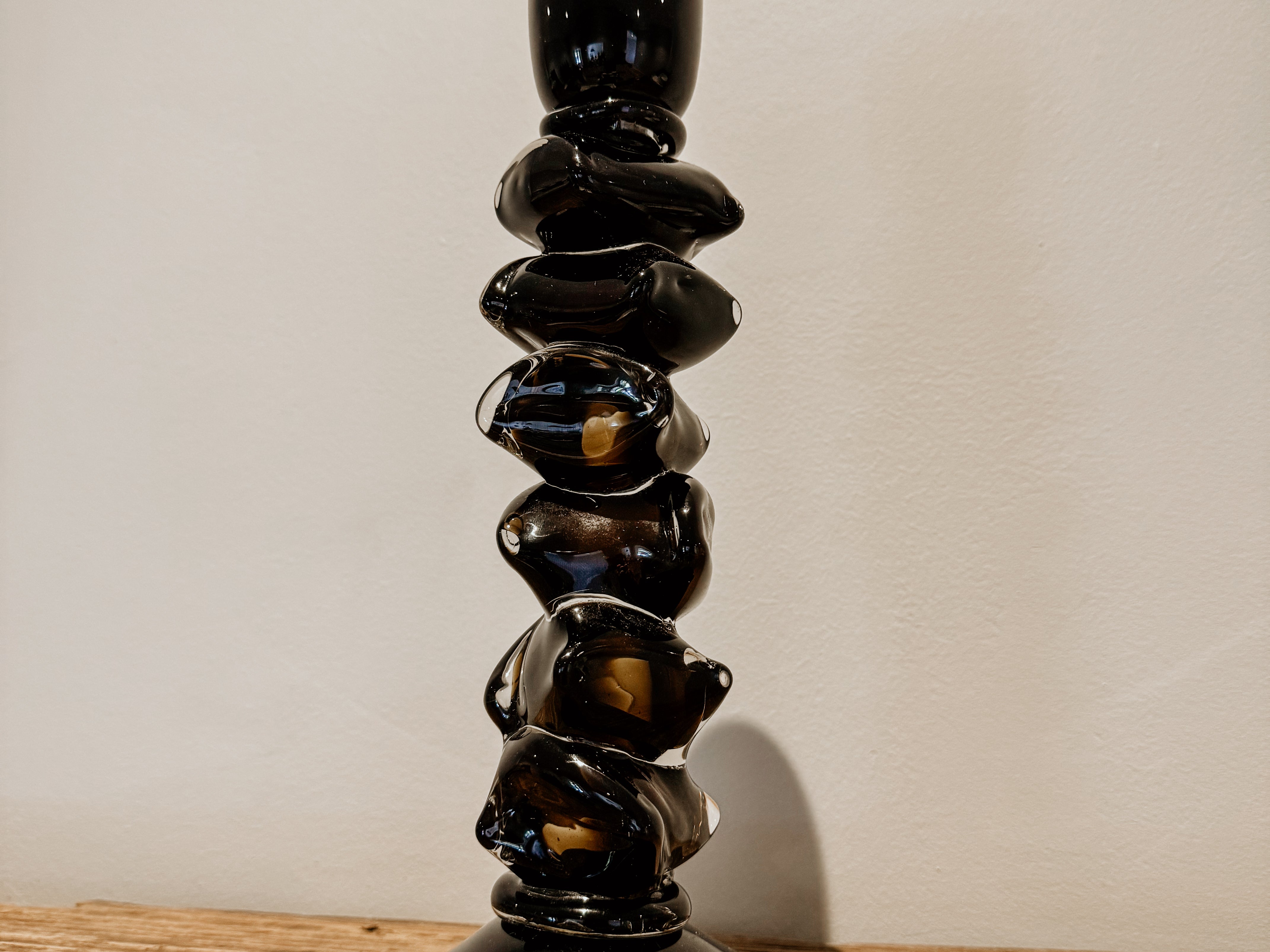 Stone Glass Candle Holder | Brown - Shop Adele Catherine 