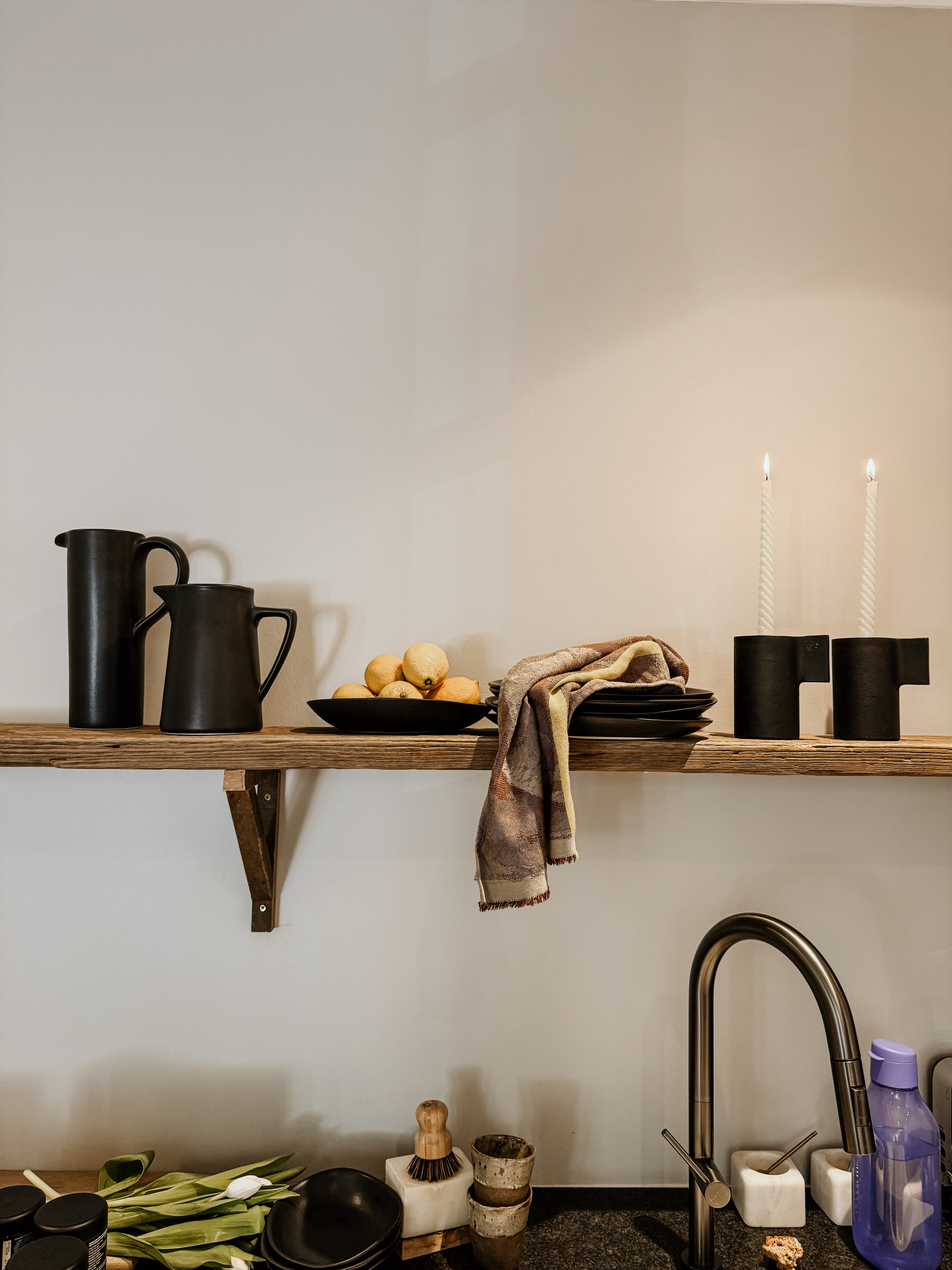 Candle Holder Handle | Matte Black - Shop Adele Catherine 