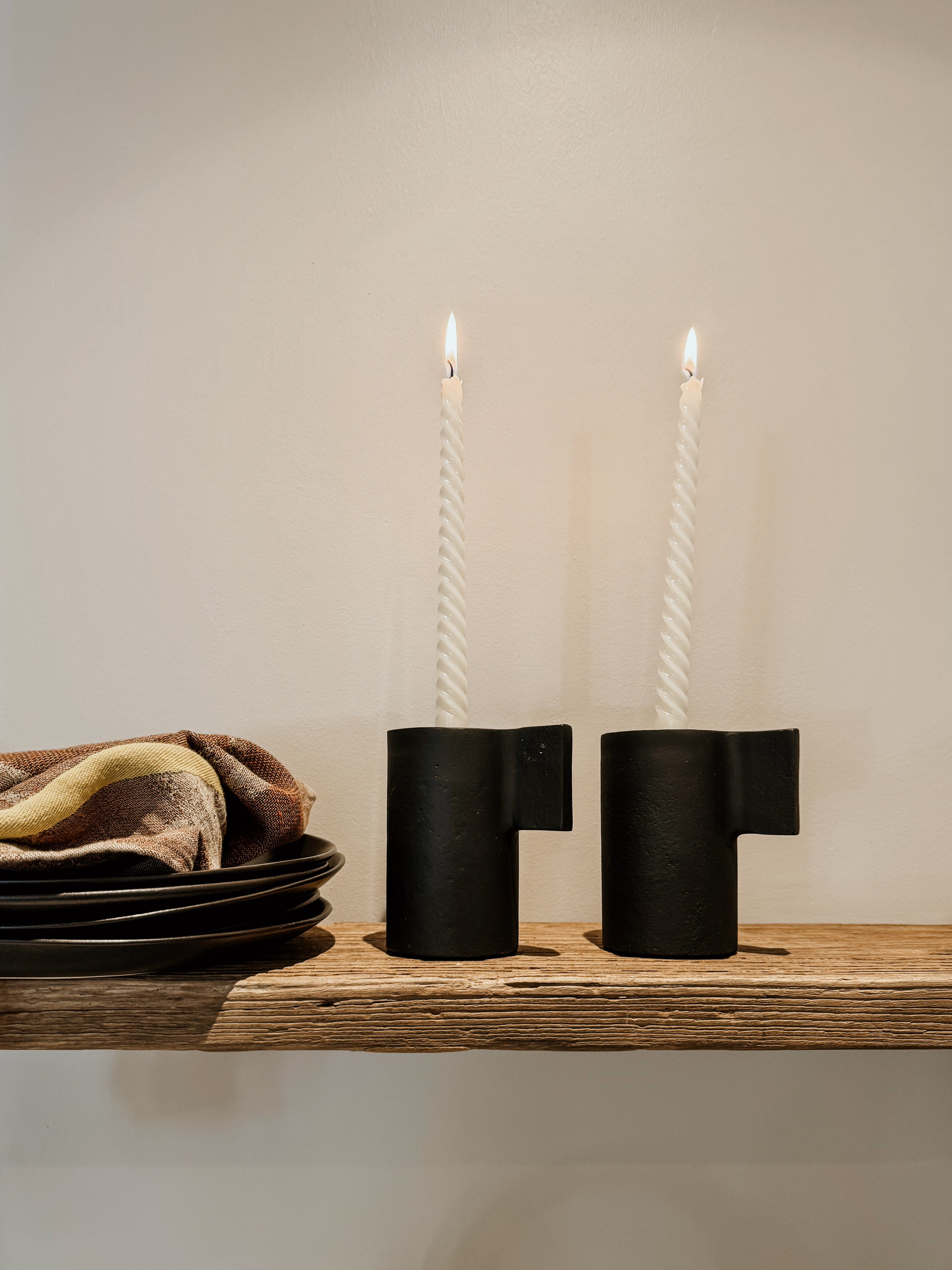 Candle Holder Handle | Matte Black - Shop Adele Catherine 