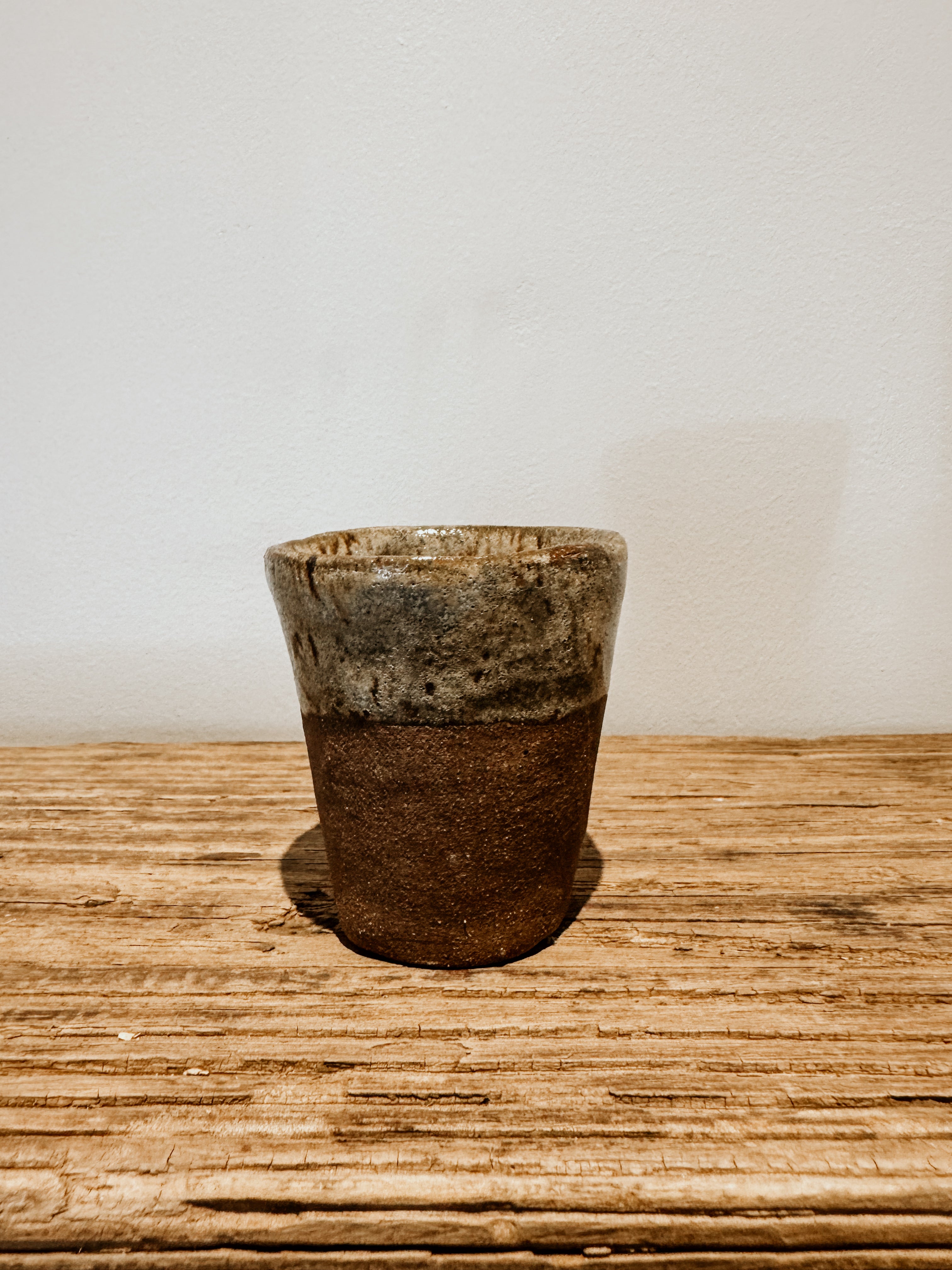 Handless Mug-Half Dip | Brown - Shop Adele Catherine 