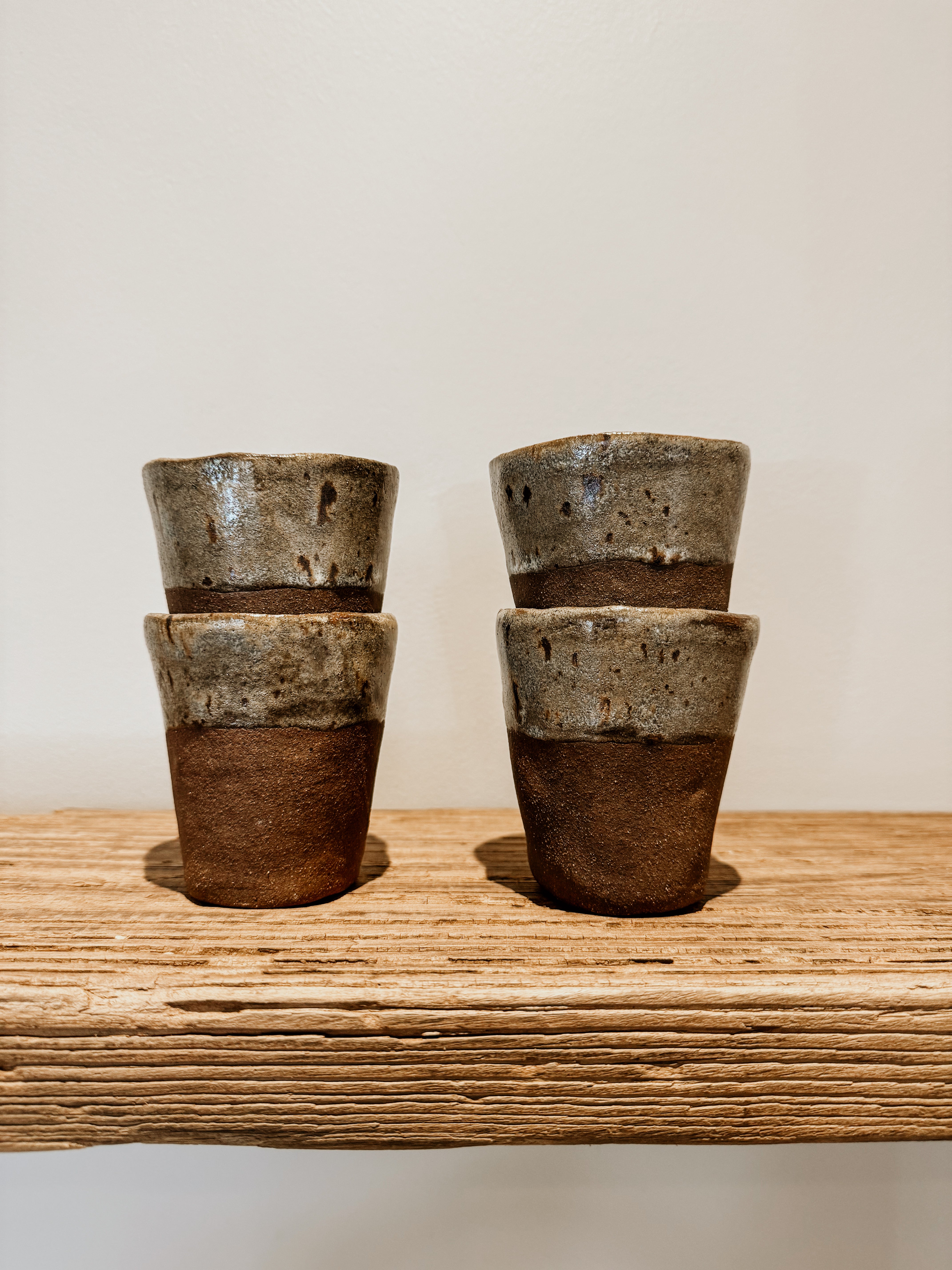 Handless Mug-Half Dip | Brown - Shop Adele Catherine 