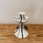 Candle Holder Small | Black & White Glaze - Shop Adele Catherine 