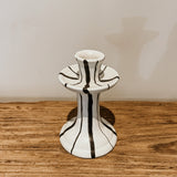 Candle Holder Small | Black & White Glaze - Shop Adele Catherine 