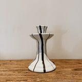 Candle Holder Small | Black & White Glaze - Shop Adele Catherine 