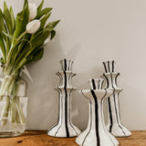 Candle Holder Small | Black & White Glaze - Shop Adele Catherine 