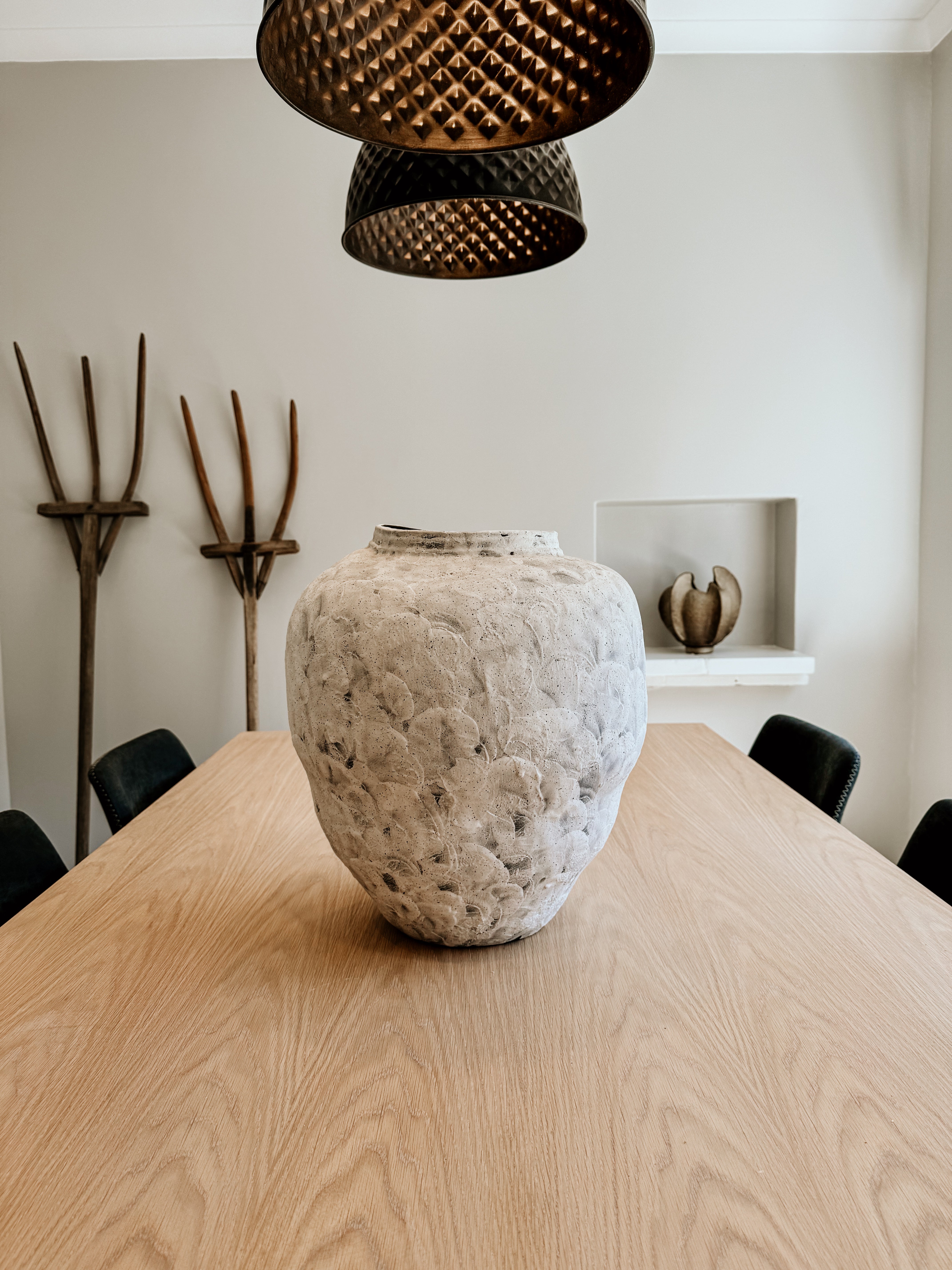 Planter Organic White & Grey Texture - Shop Adele Catherine 