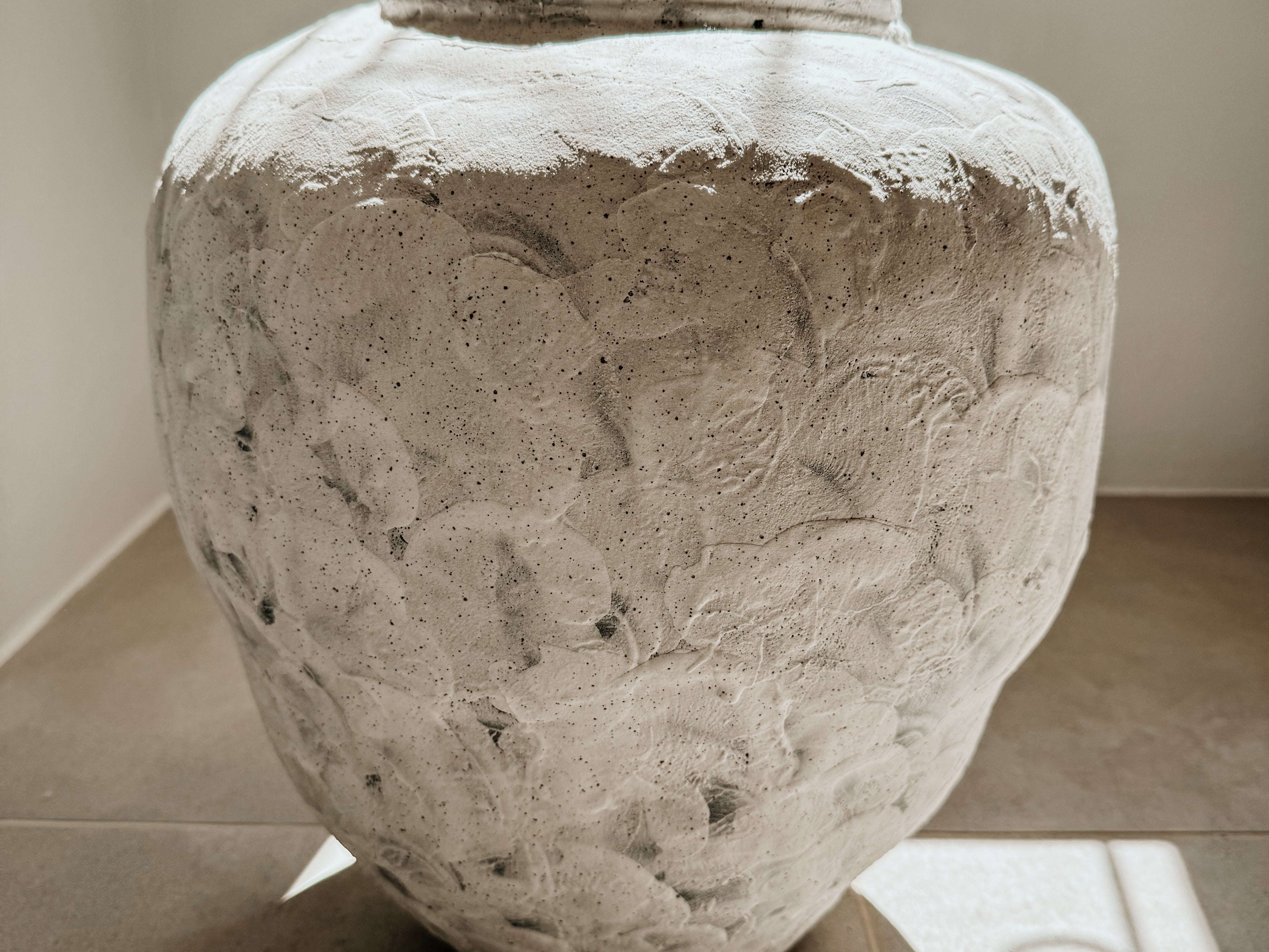 Planter Organic White & Grey Texture - Shop Adele Catherine 