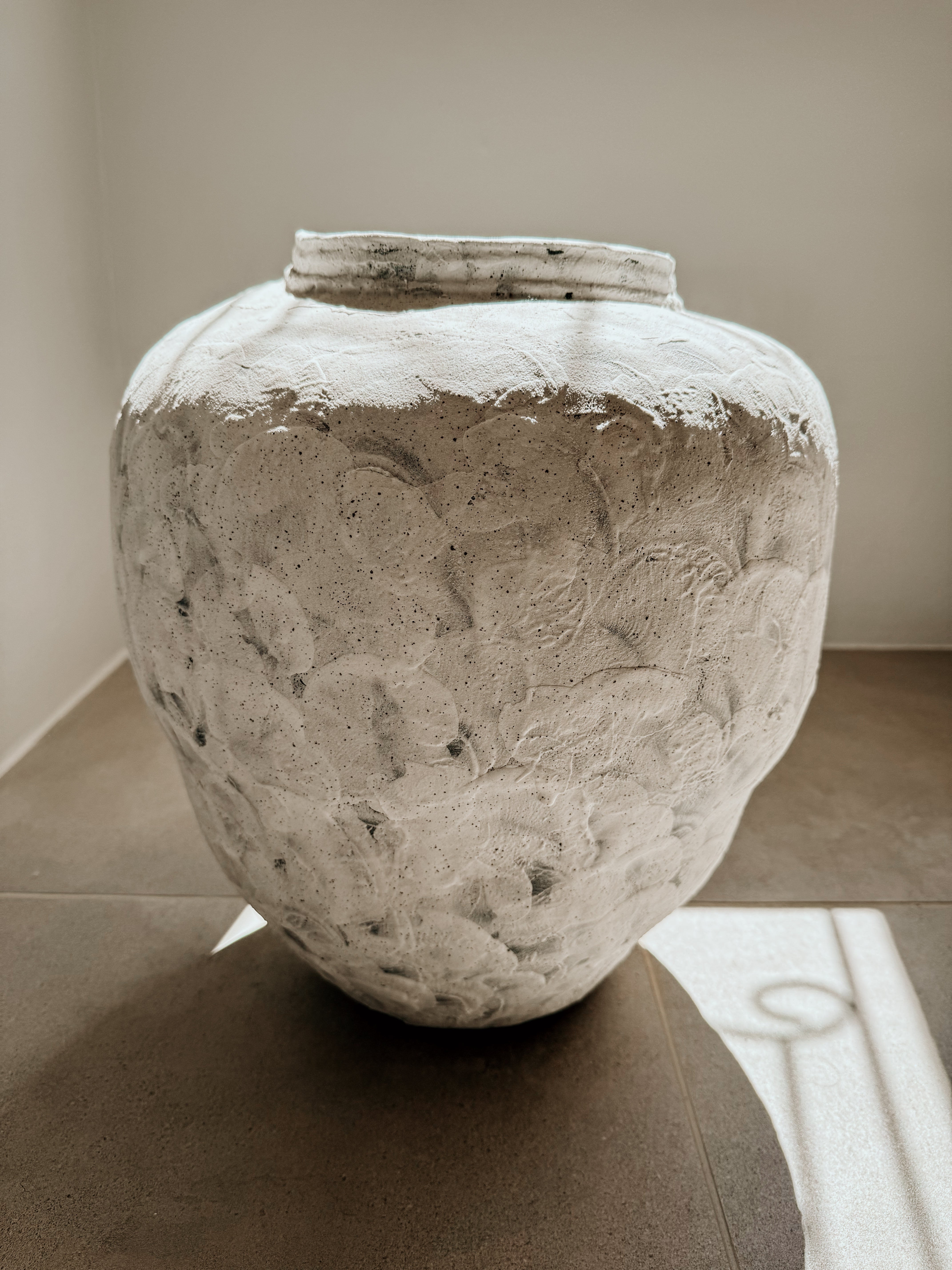 Planter Organic White & Grey Texture - Shop Adele Catherine 