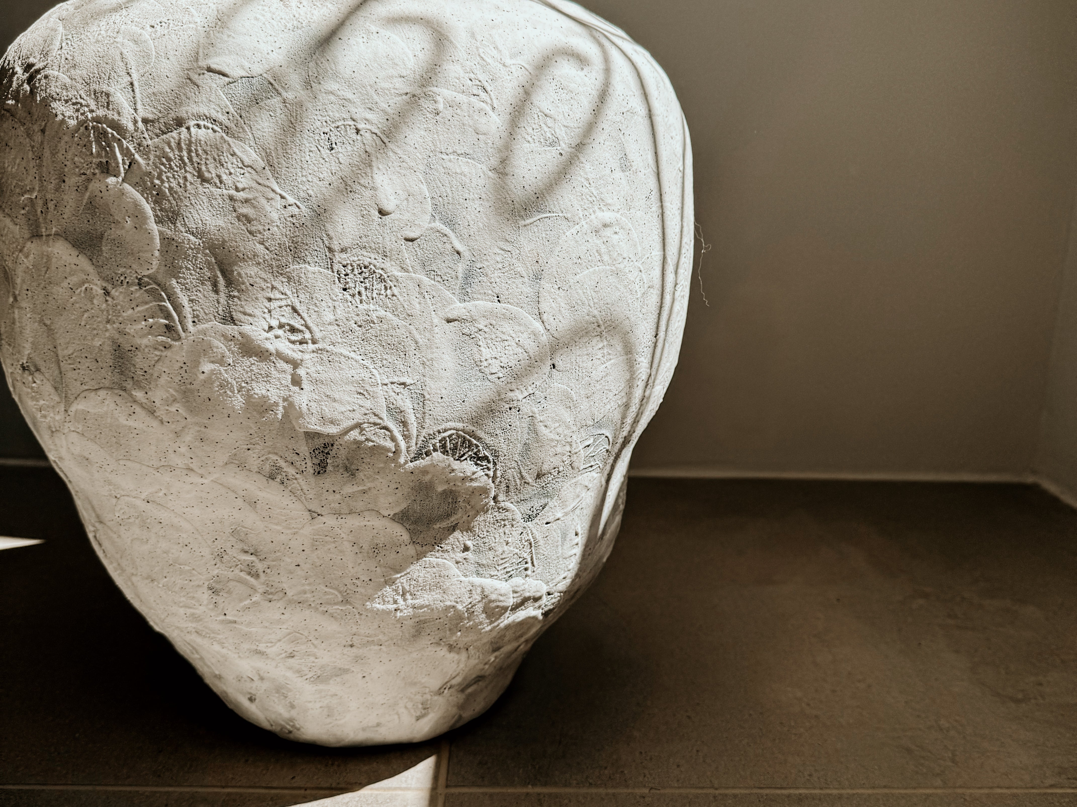 Planter Organic White & Grey Texture - Shop Adele Catherine 