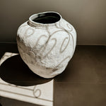Planter Organic White & Grey Texture - Shop Adele Catherine 